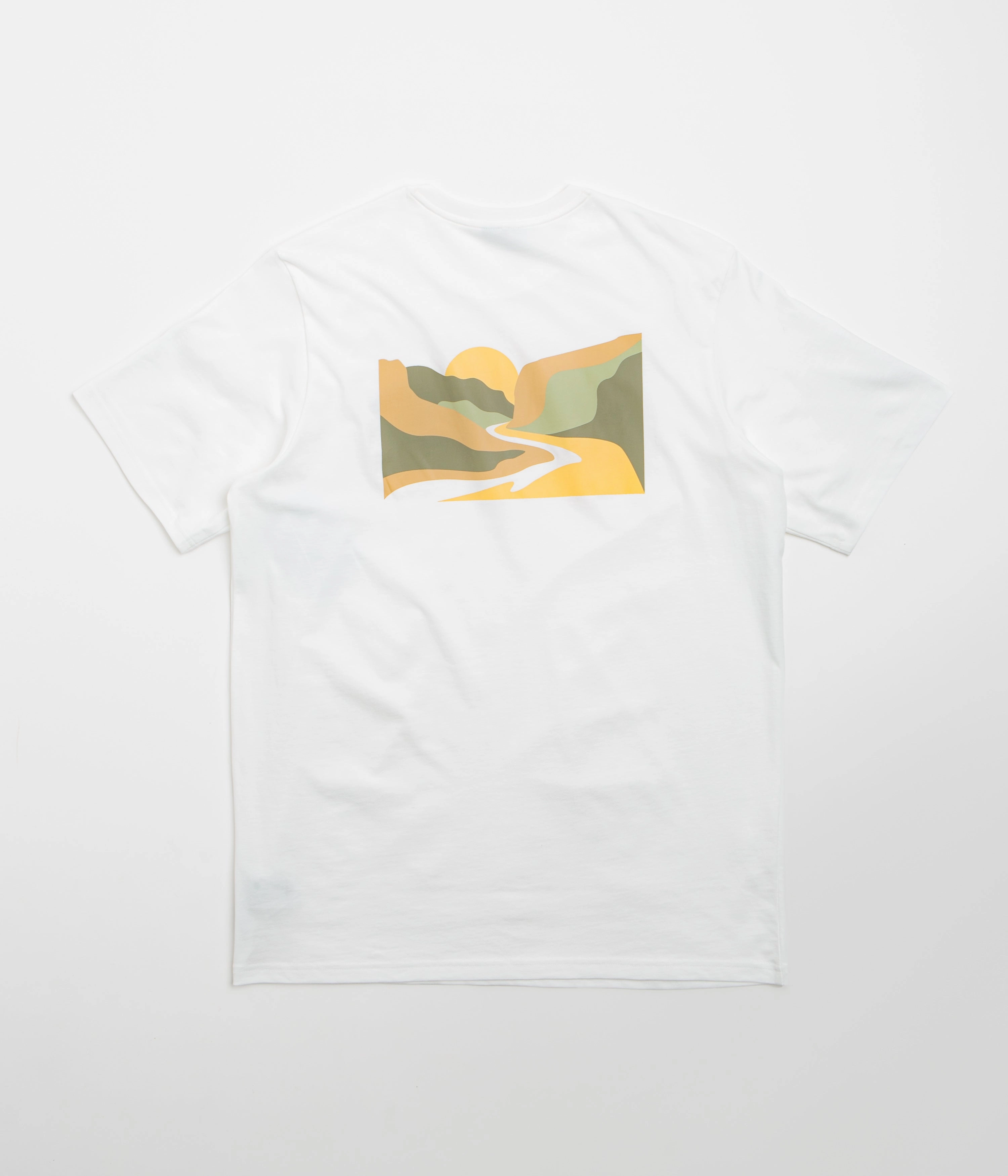 Heels Columbia Explorers Canyon Back T-Shirt - White / Trailscape
