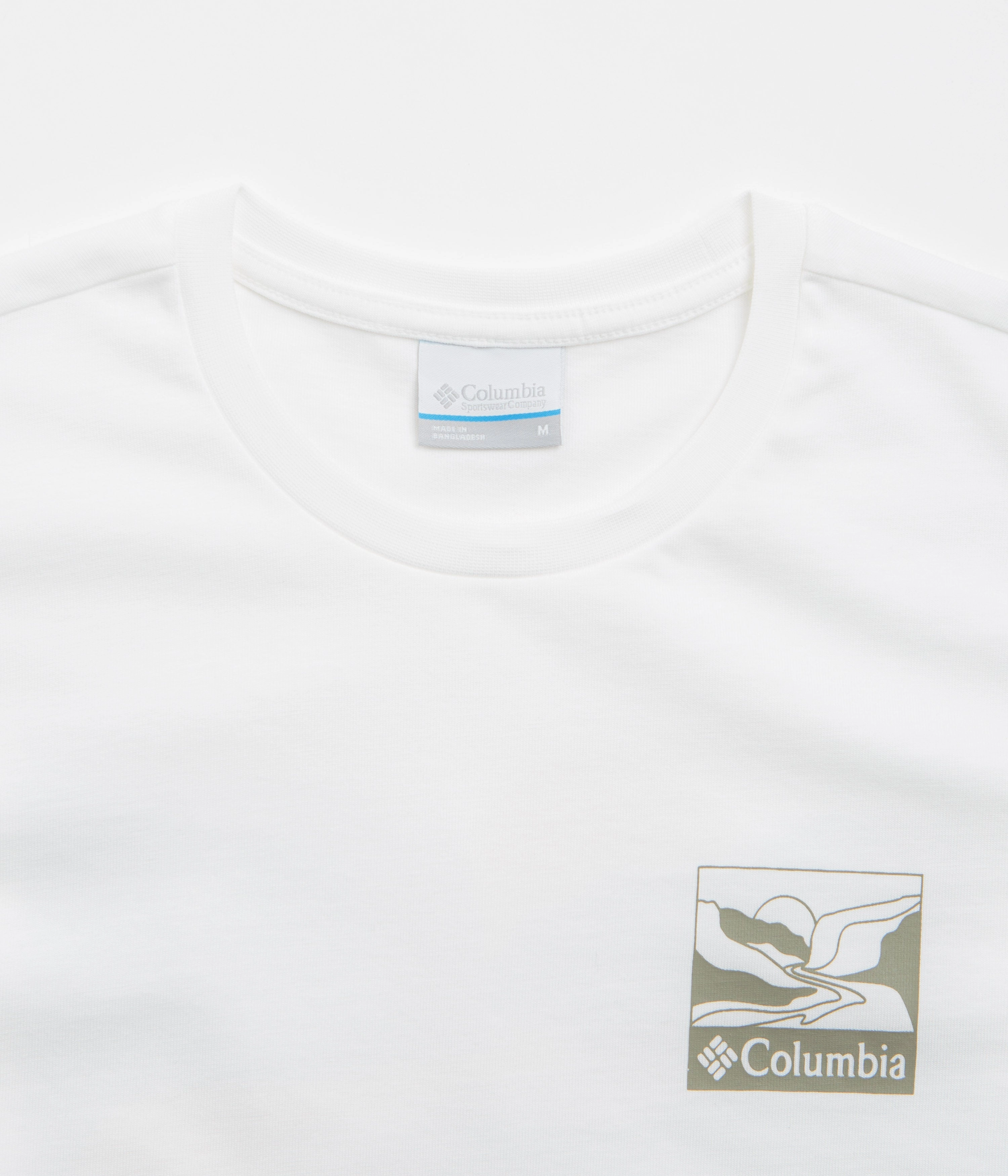 Tapered Legs hypoallergenic Columbia Explorers Canyon Back T-Shirt - White / Trailscape