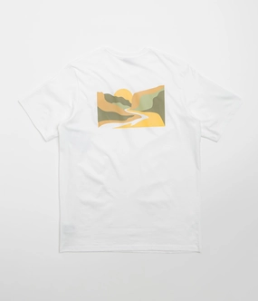 Heels Columbia Explorers Canyon Back T-Shirt - White / Trailscape
