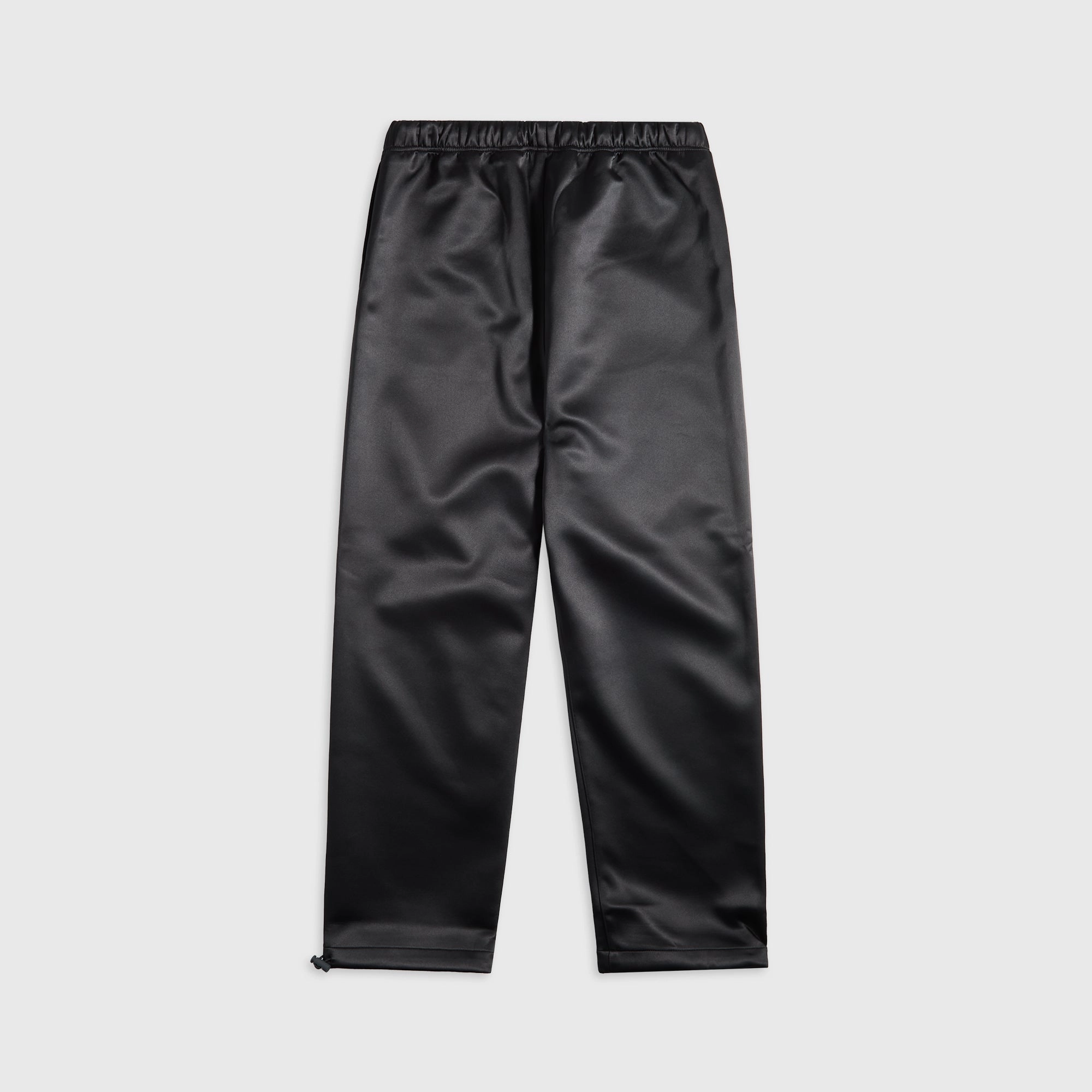 Smooth Finish Essentials Bonded Satin Relaxed Track Pant - Jet Black