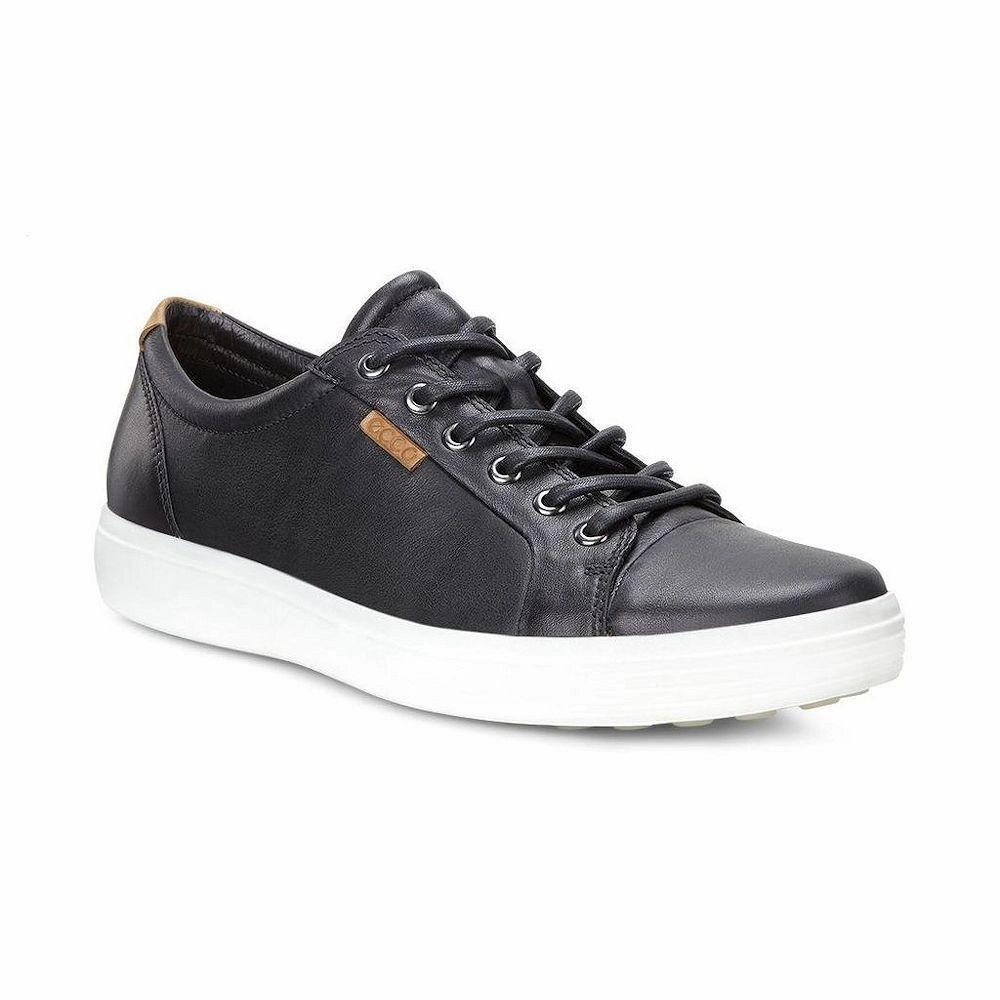 Sneaker Exchanges Ready To Go ECCO Men's 430004 Soft 7 Sneaker Black