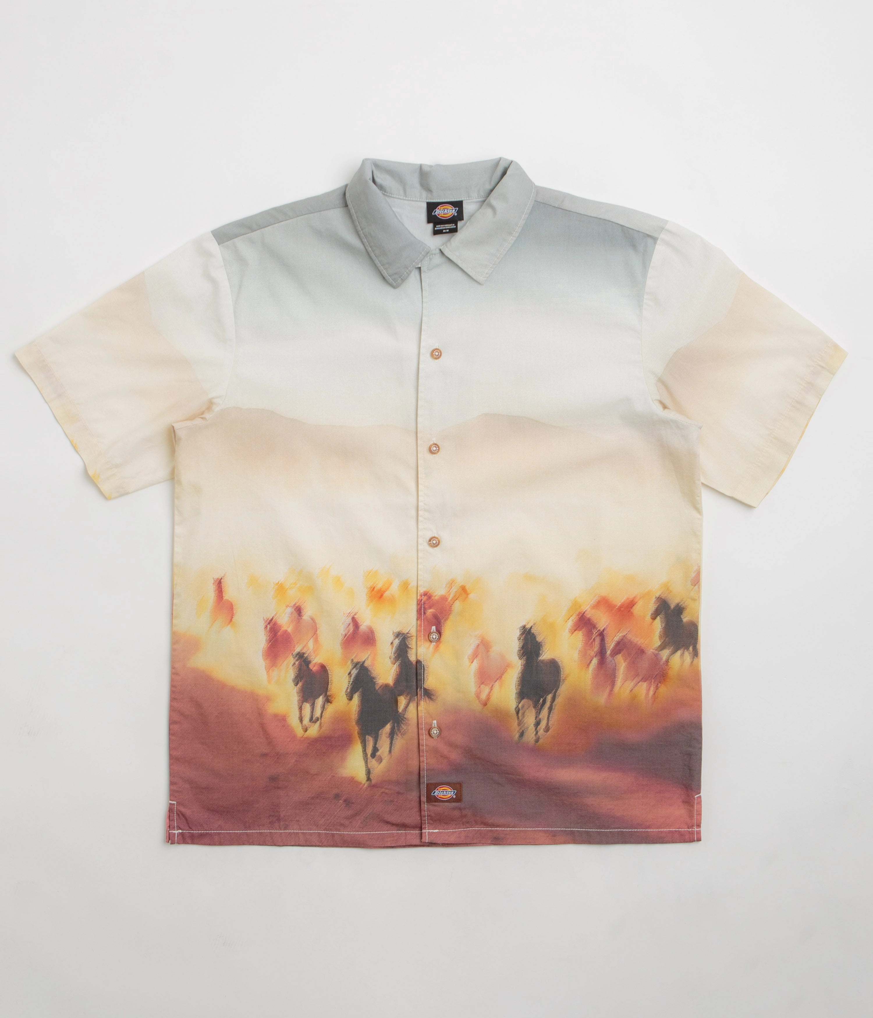 Dickies Running Wild Short Sleeve Shirt - Oak Buff Anniversary Celebration Mature appeal