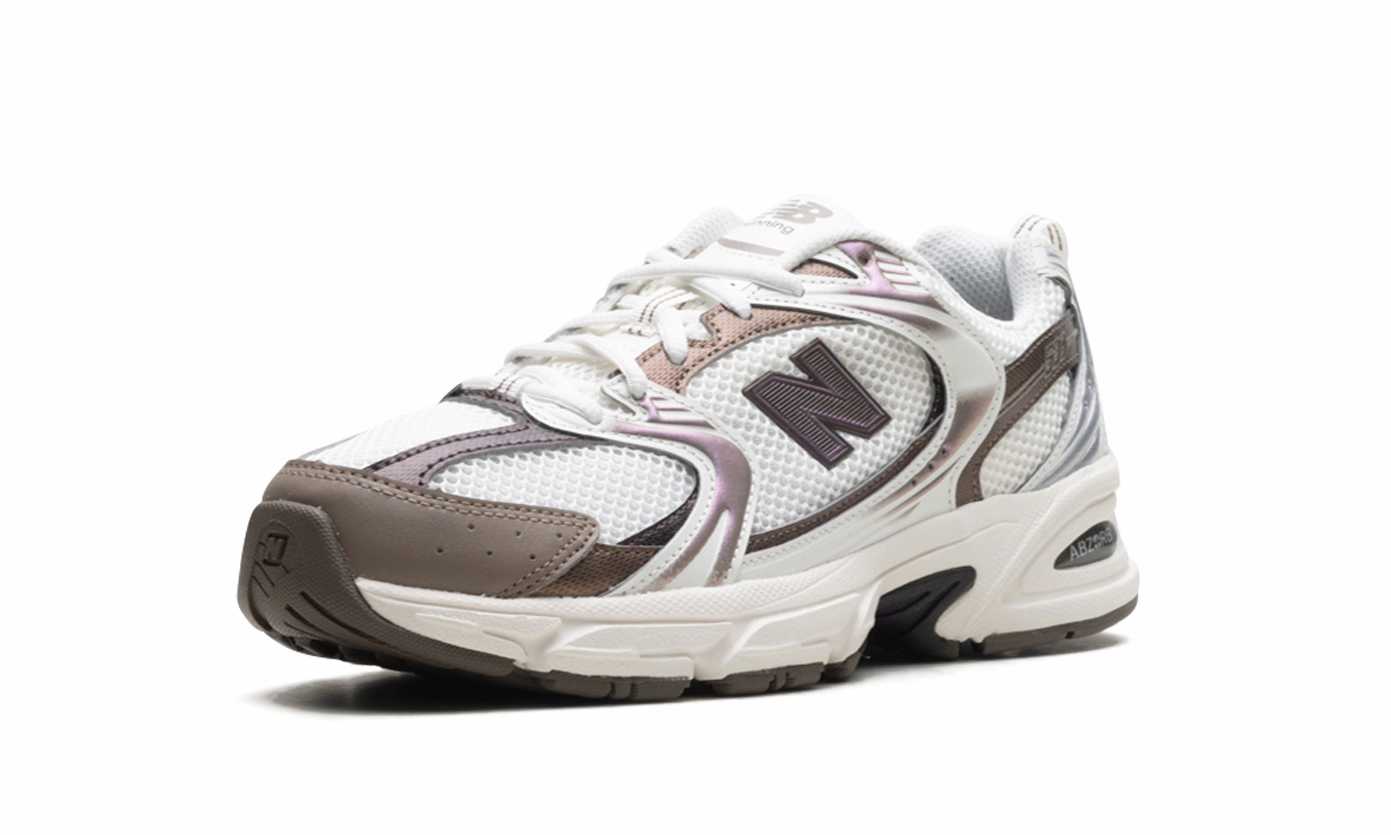 Slip Resistant Pattern 530 "White / Brown"