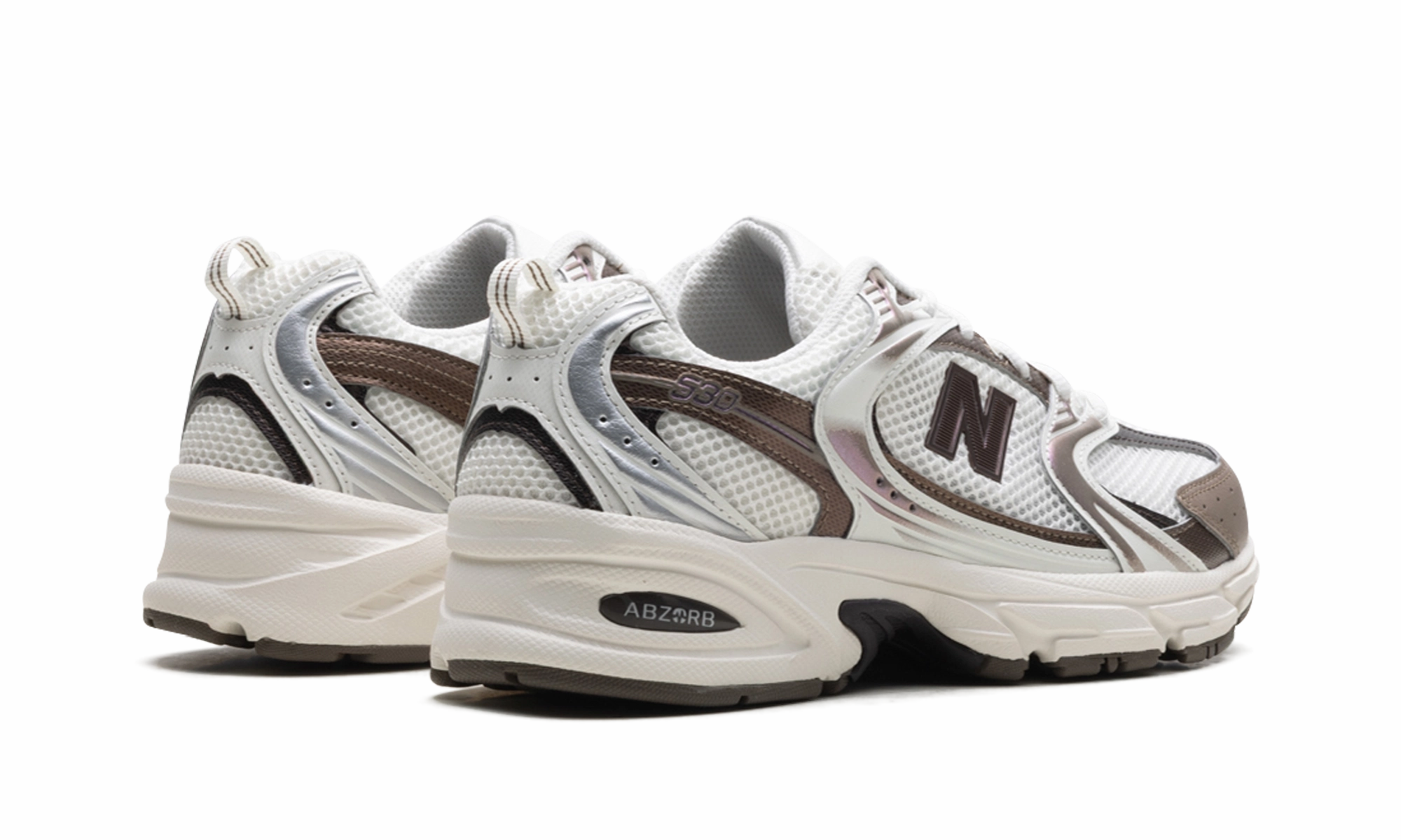 530 "White / Brown" Soft foam