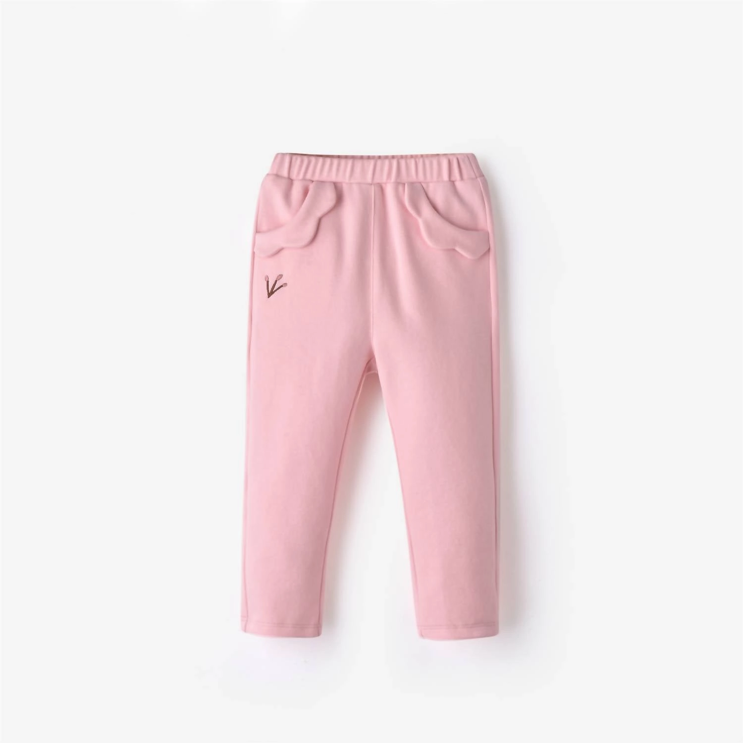 Toddler Girl Ruffled Pocket Pant In Pink Smart Motion Form Fit Comfort