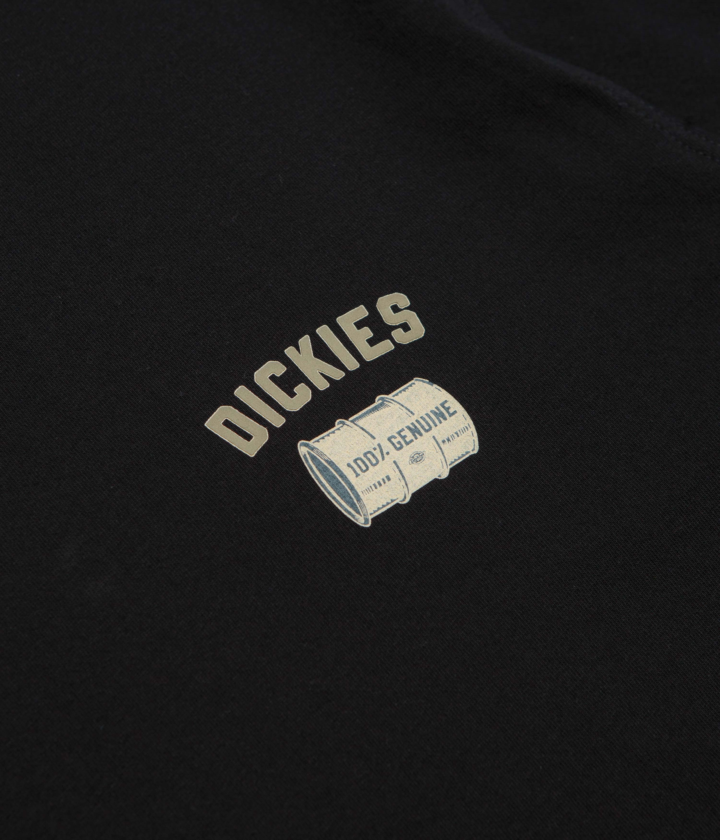 No Slip Sleeve Banding Dickies Service Crew T-Shirt - Black