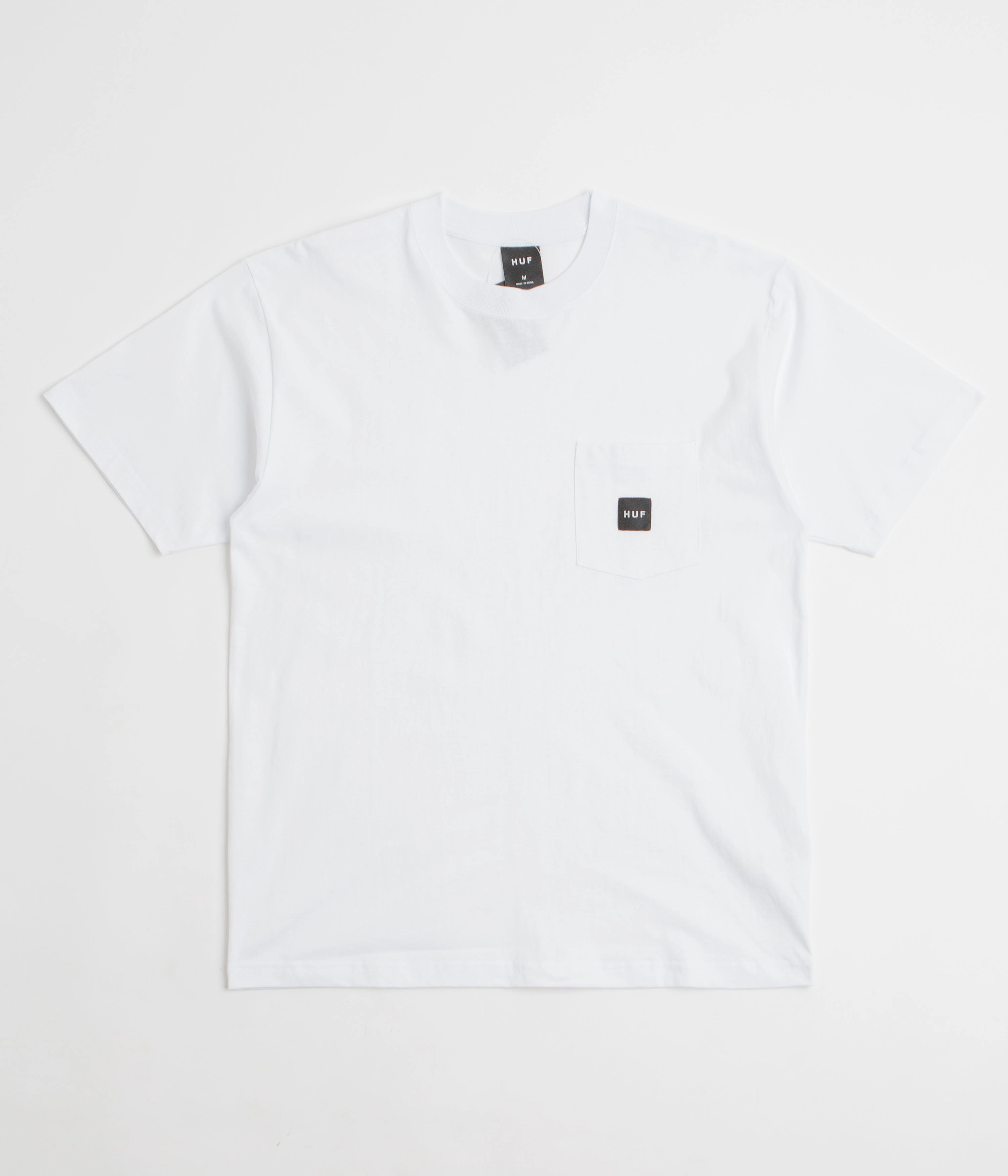 Slim-fit Retro HUF Set Box Logo Pocket T-Shirt - White