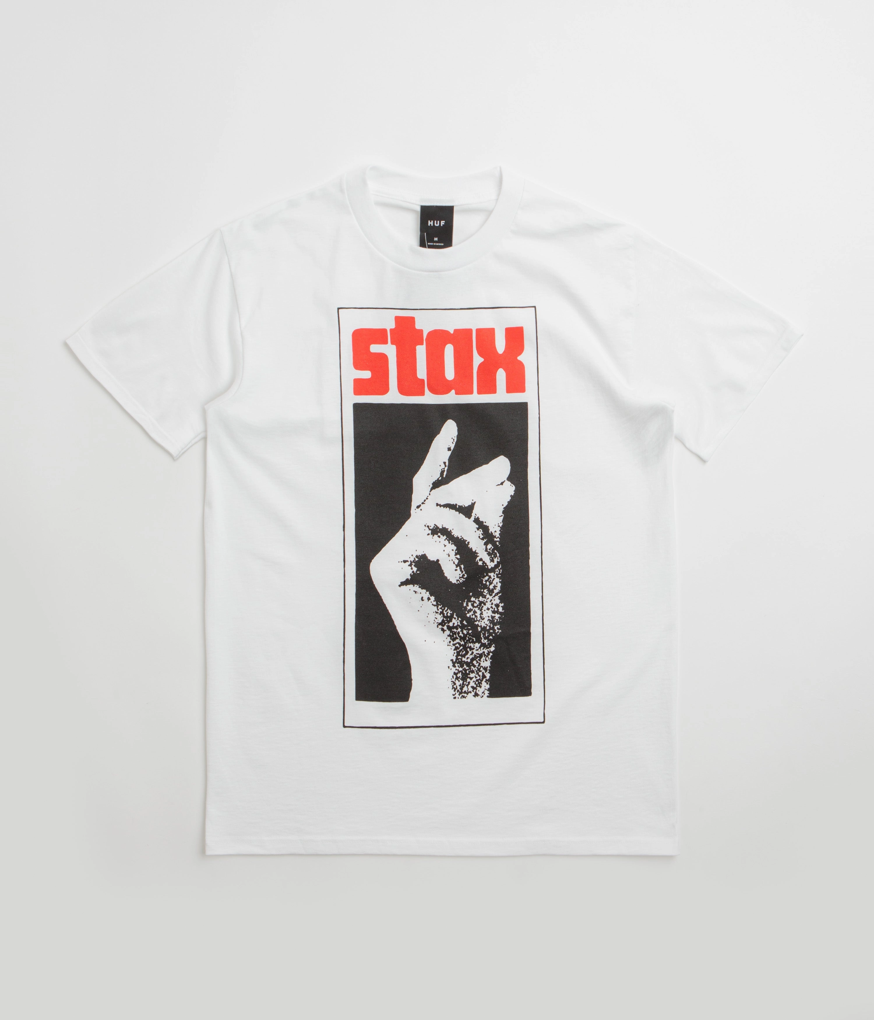 Trendy Fair trade HUF Stax Snap T-Shirt - White