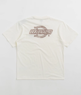 Dickies Wood Logo T-Shirt - Egret full-length legs