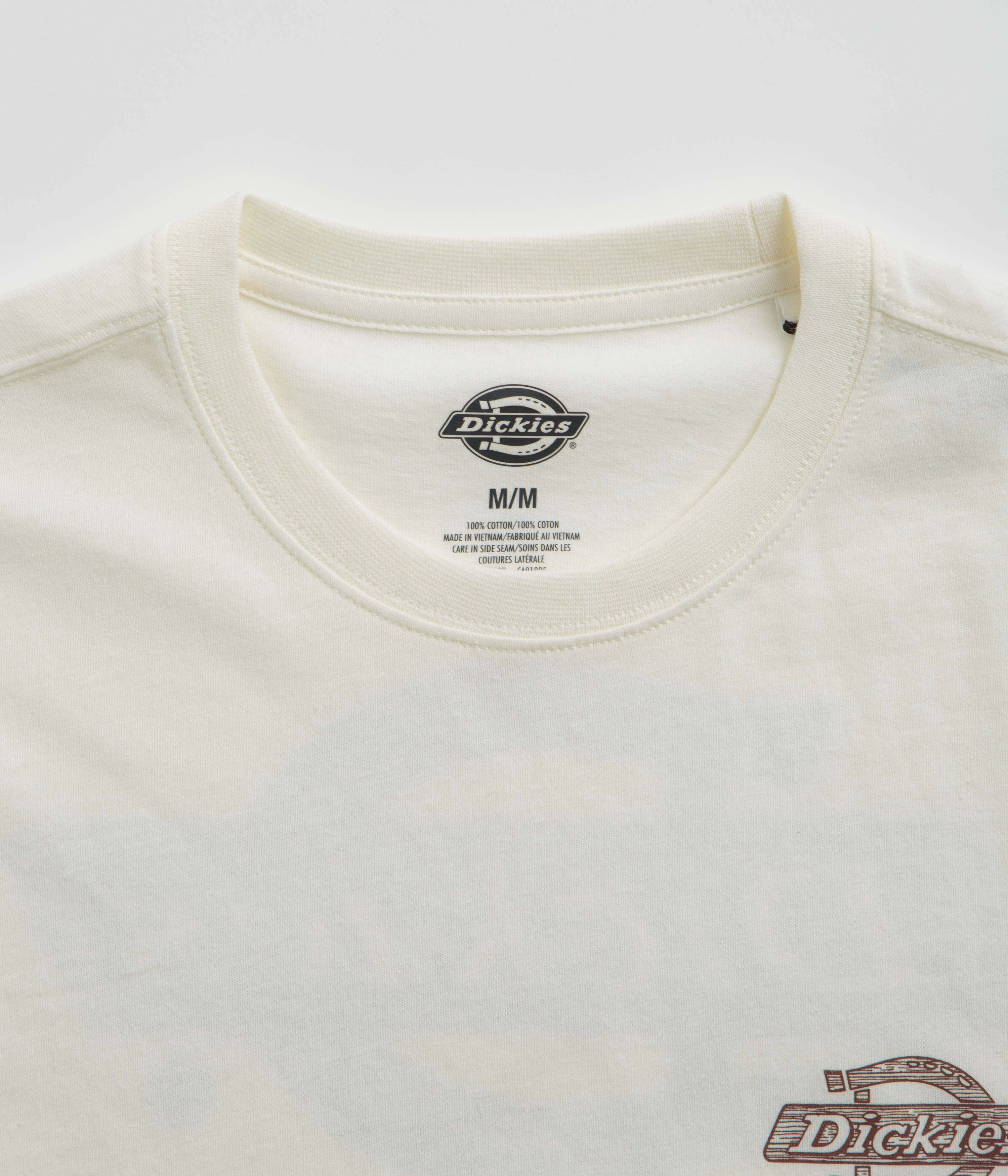 Dickies Wood Logo T-Shirt - Egret surfing venue