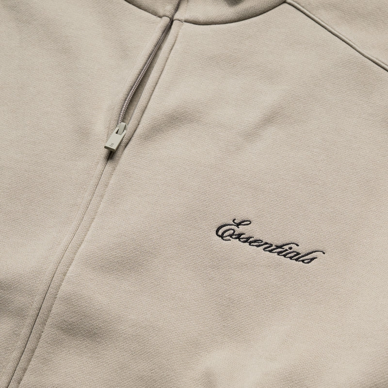 Fear Of God Essentials Modern Fit Fleece Track Jacket - Abbey Stone Travel Ease Everyday Use