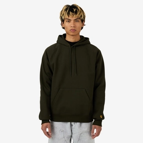 Carhartt WIP Hooded Chase Sweatshirt Olive Elastic Premium Comfort