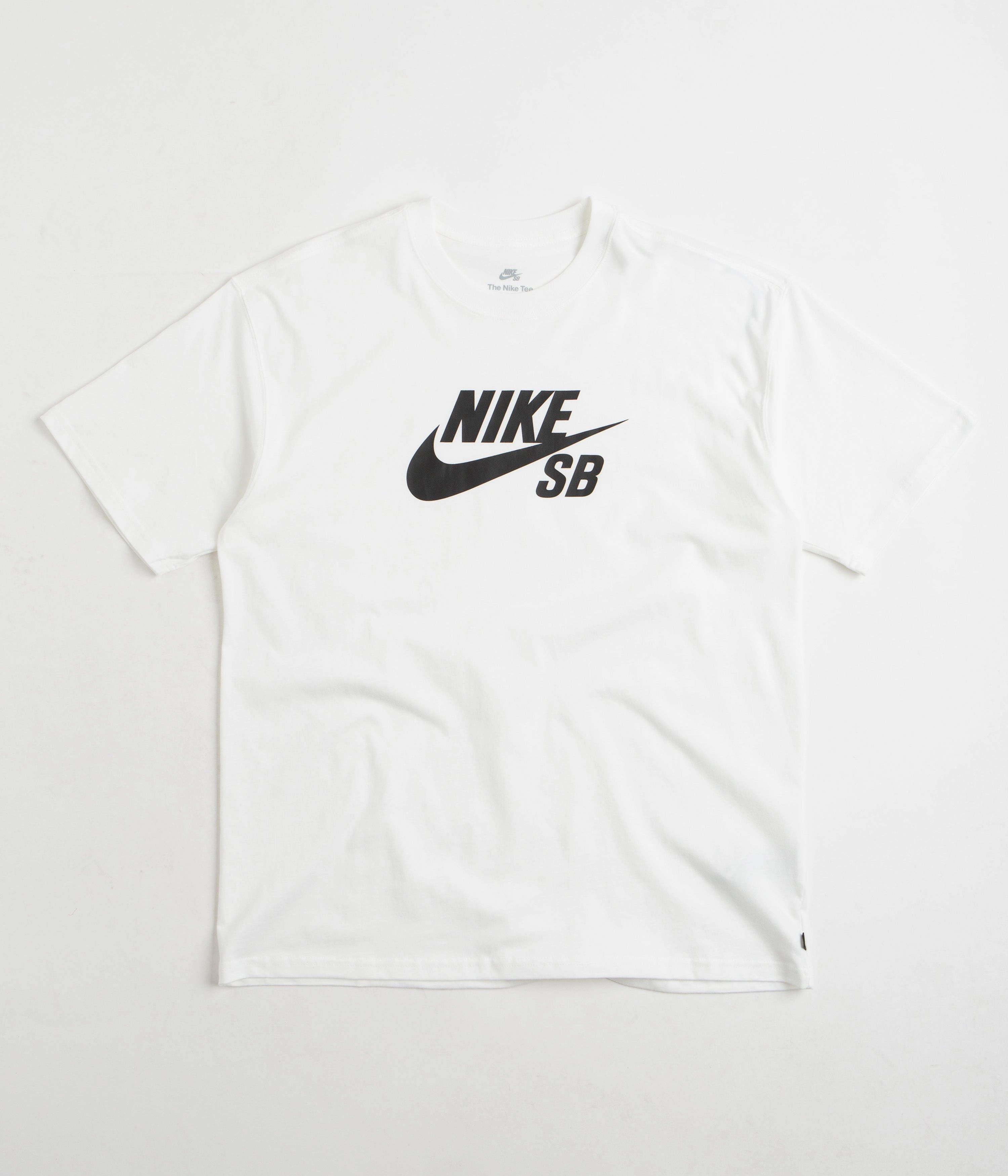 aquarium event Trendy Silhouette Nike SB Large Logo T-Shirt - White / Black