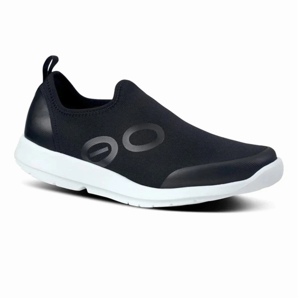 OOFOS Men's Oomg Sport Black/White Sole Breathable Ease