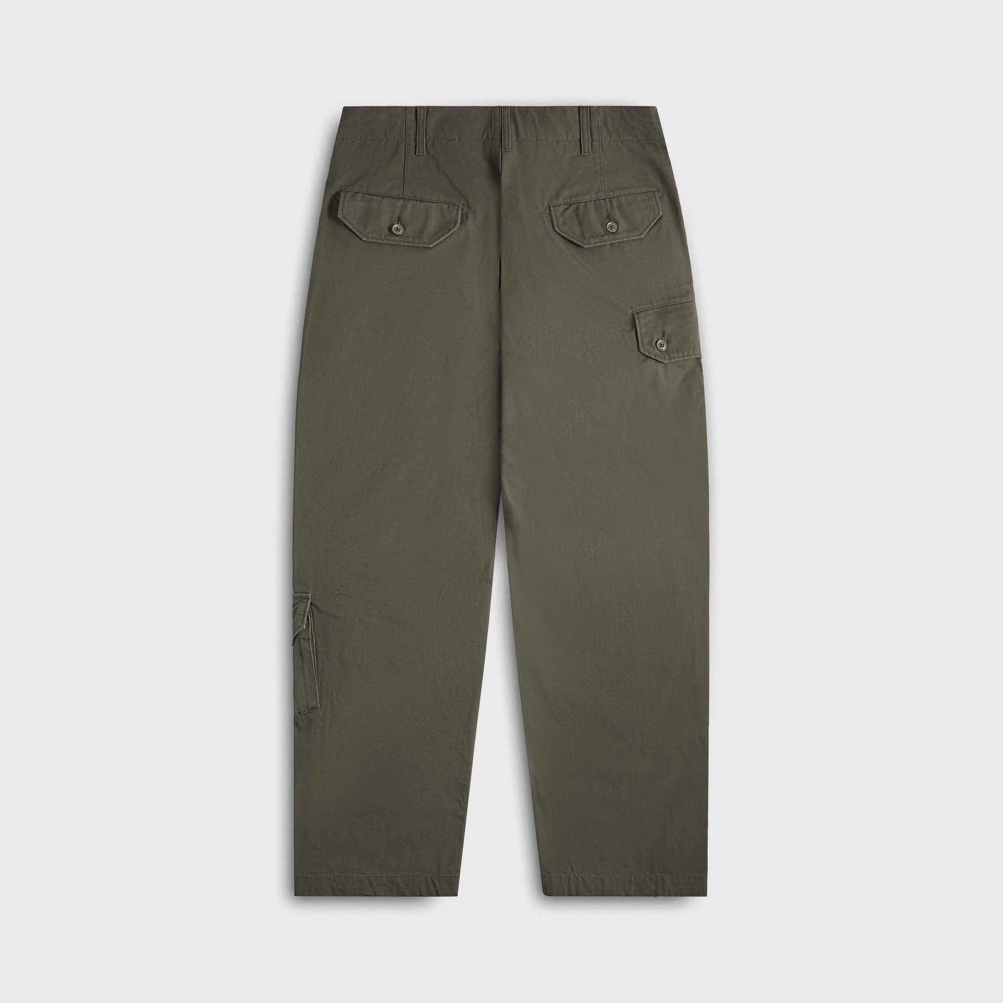 Light Shape Low Profile Design Engineered Garments Heavyweight Cotton Ripstop Pant - Olive