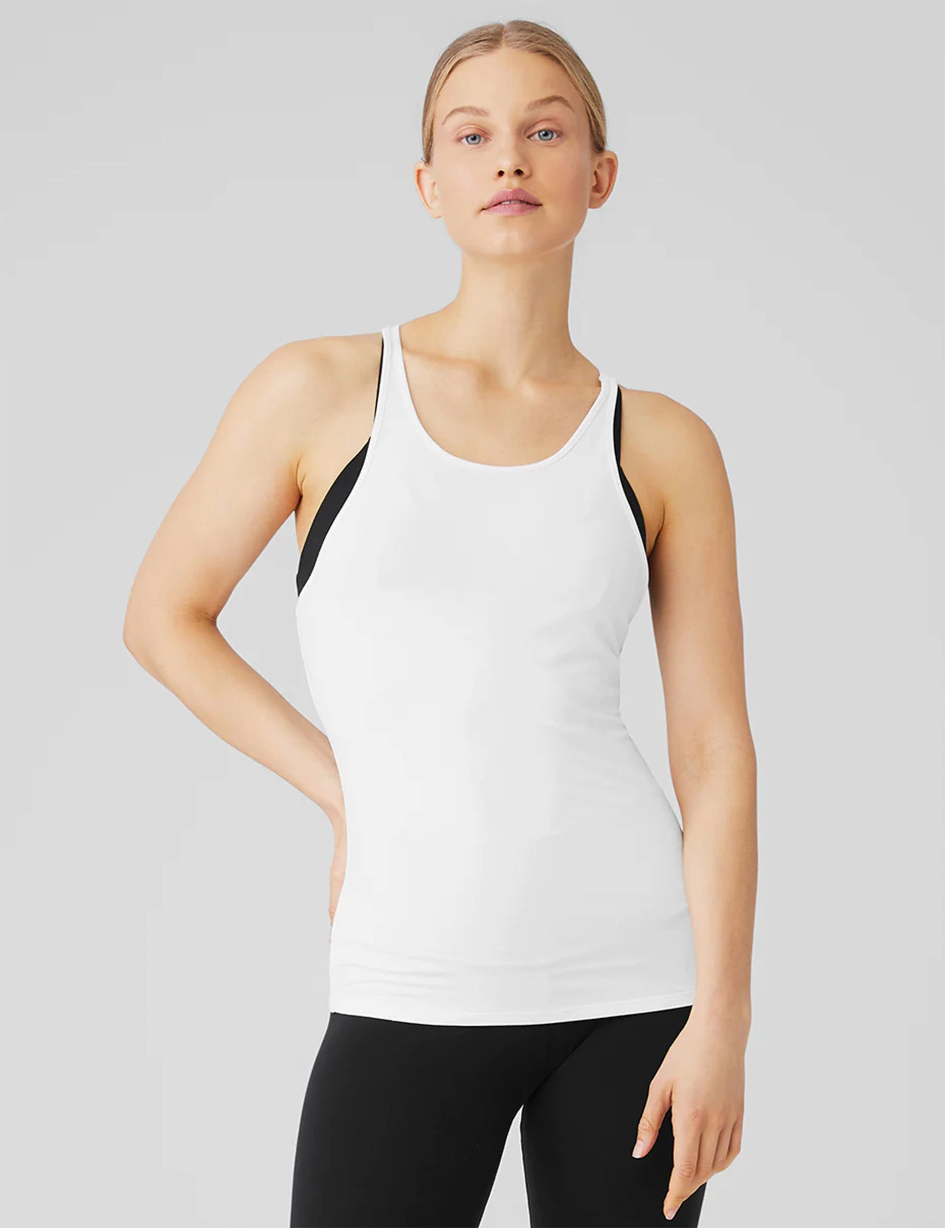 Multi Directional Stretch Select Tank - White