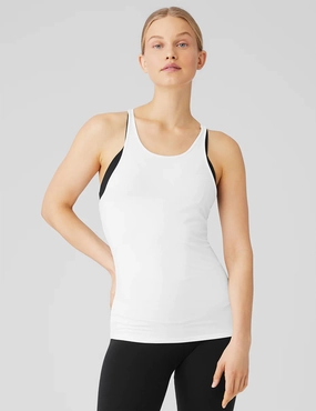 Multi Directional Stretch Select Tank - White