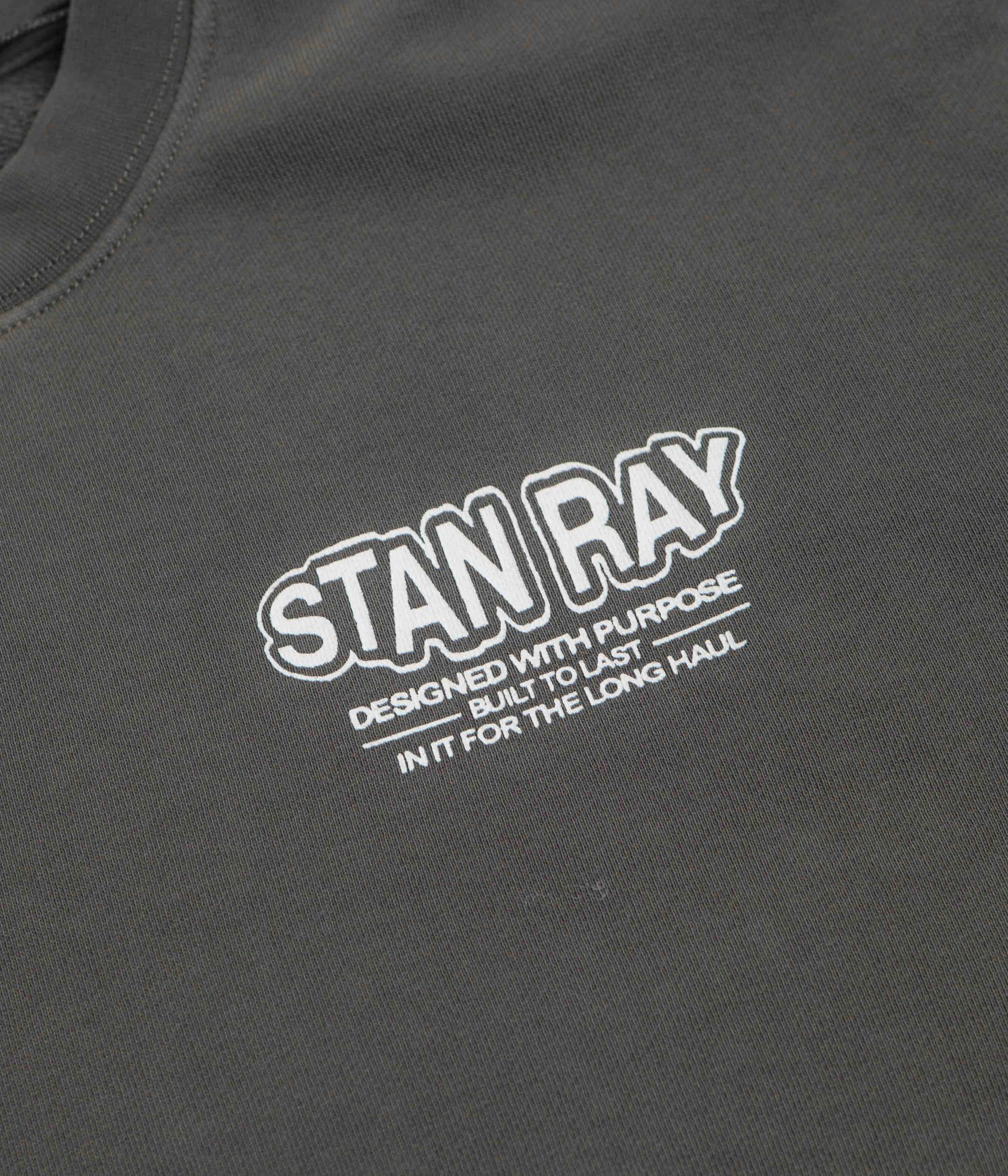 Chill Look Stan Ray Long Haul Crewneck Sweatshirt - Washed Black