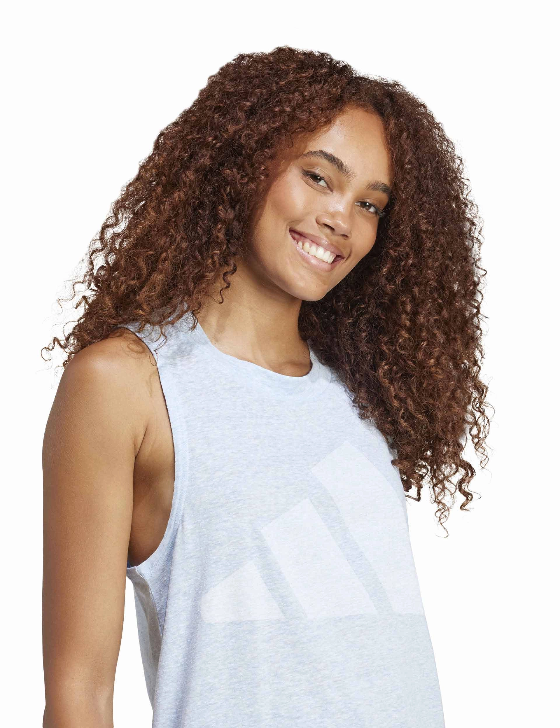 Seamless Bonding fire - resistance test passed Essentials Winners Tank Top - Glow Blue/White