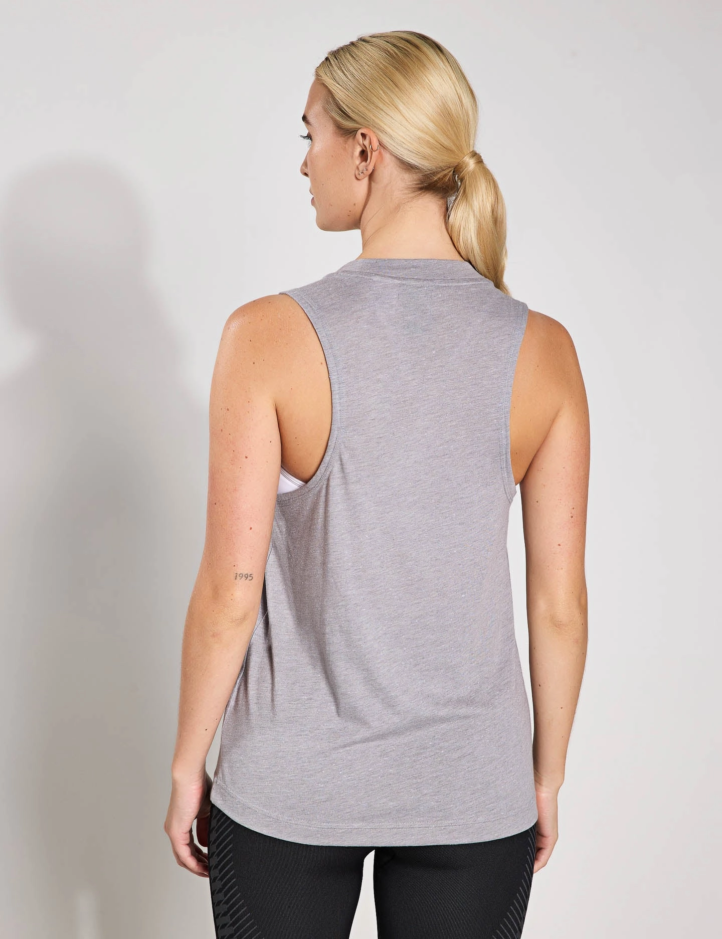 Premium Fabric Blend Multi Functional Pocket Design Essentials Winners Tank Top - Solid Grey/Black