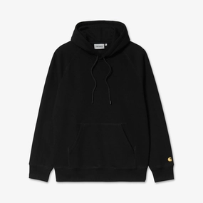 Carhartt WIP Chase Pullover Hoodie Black / Gold Poolside Relax