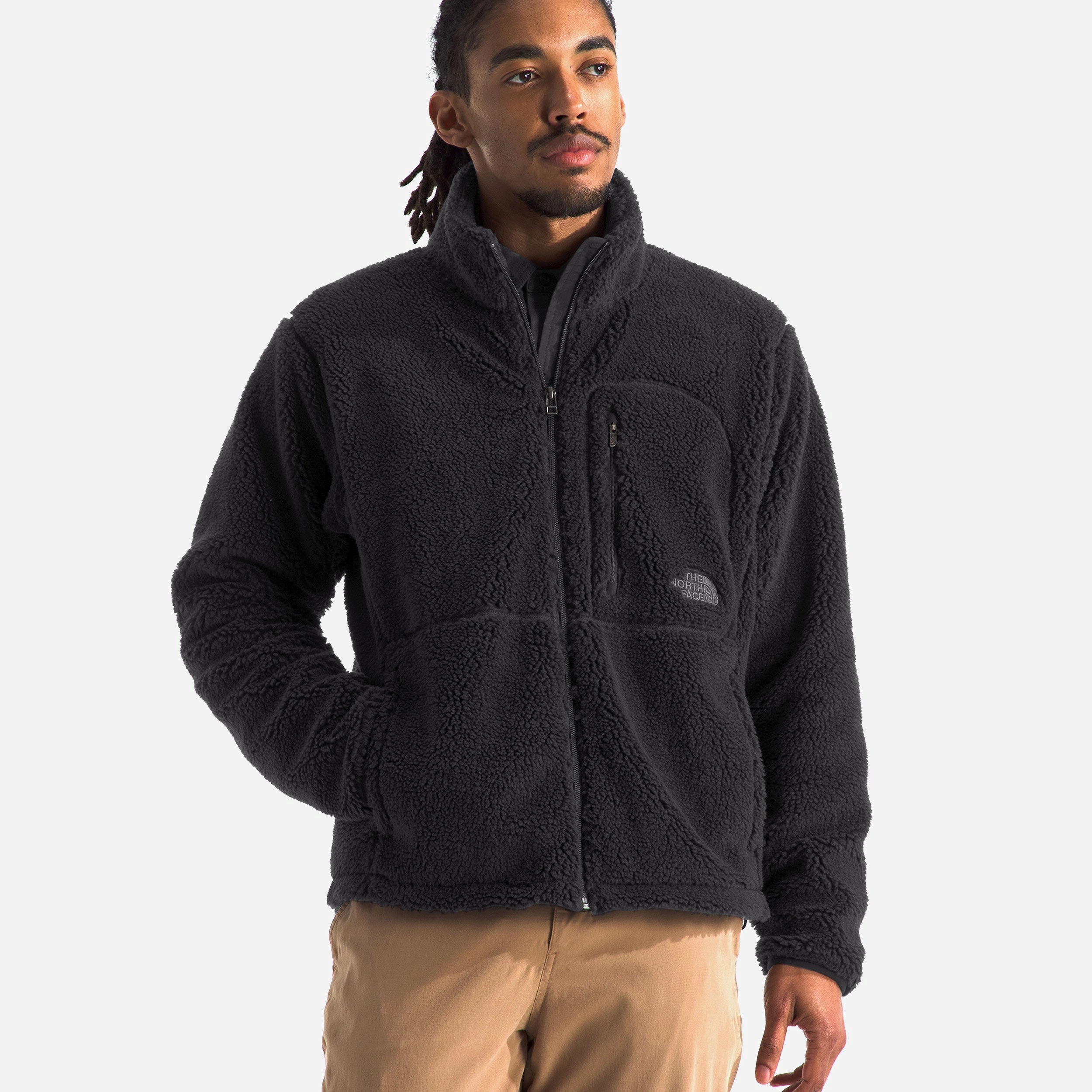 investment piece Zippered Closure Extreme Pile Full Zip Jacket 2