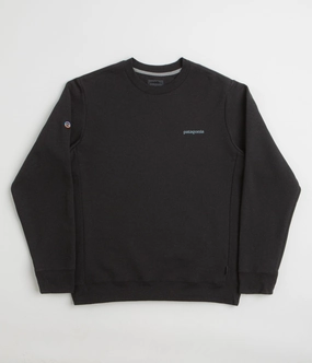 Patagonia Fitz Roy Icon Uprisal Crewneck Sweatshirt - Ink Black Casual