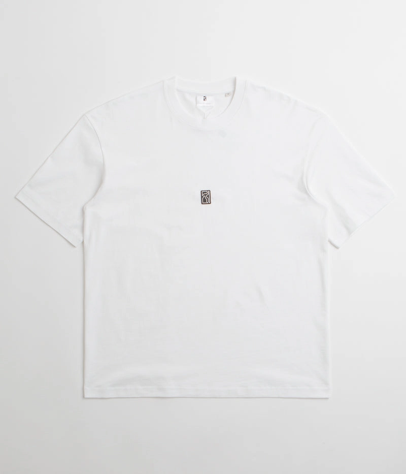 Poetic Collective Rubber Patch T-Shirt - White Pastel Shade