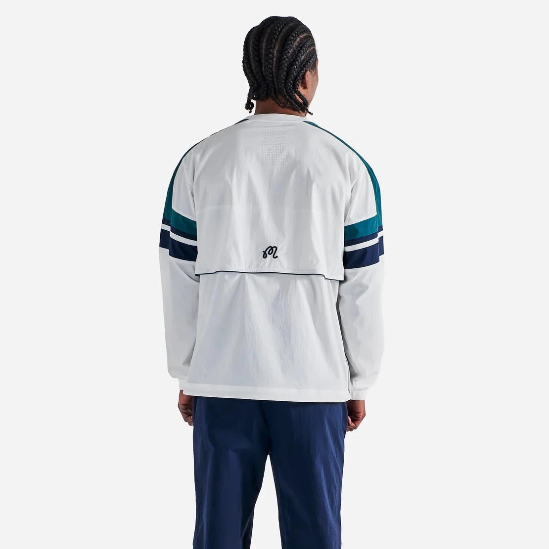 Sports use Fashionable Style Sportiva Nylon Popover White