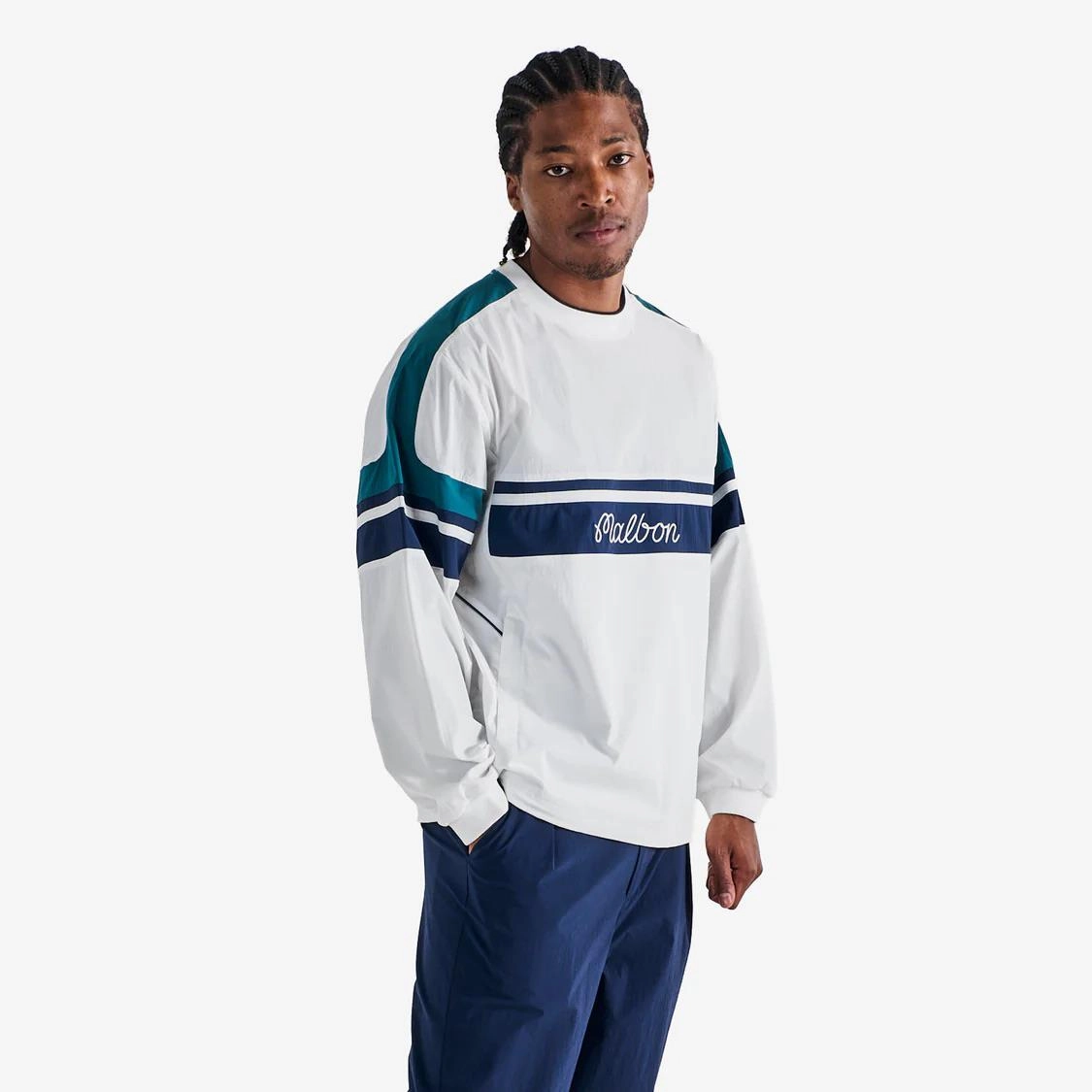 Quiet Color Sportiva Nylon Popover White