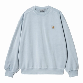 Easy to store Outdoor Chic Carhartt WIP Vista Sweatshirt - Dusty Ice garment dyed