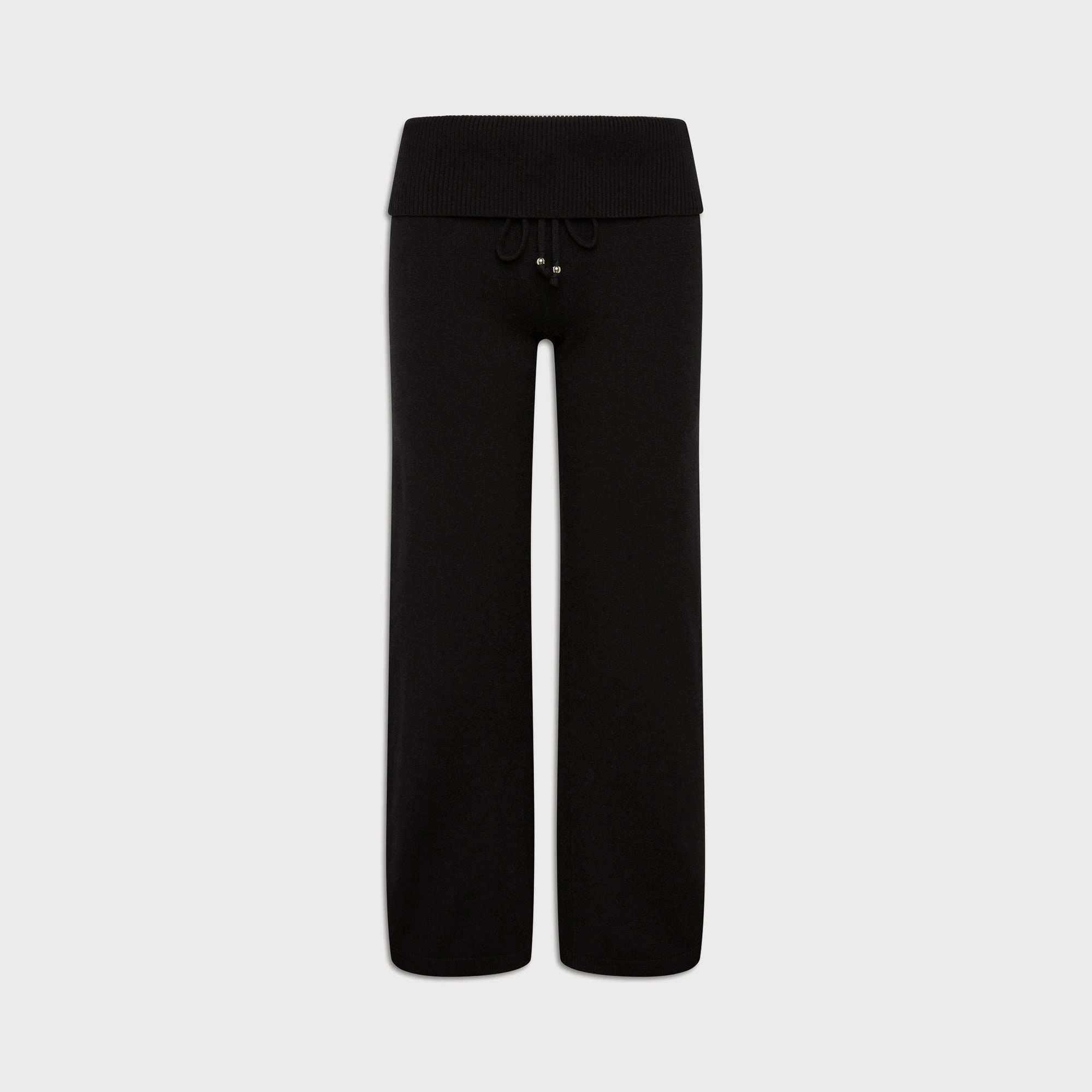 Adaptable Style Reflective Trim Options Frankies Bikinis Dawson Cloud Knit Pant - Black