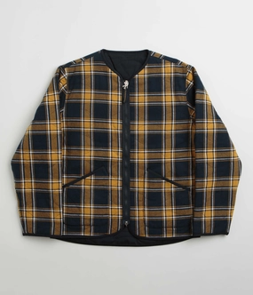 Hidden pockets Built For Cold Universal Works Reversible Military Liner Jacket - Yellow / Navy