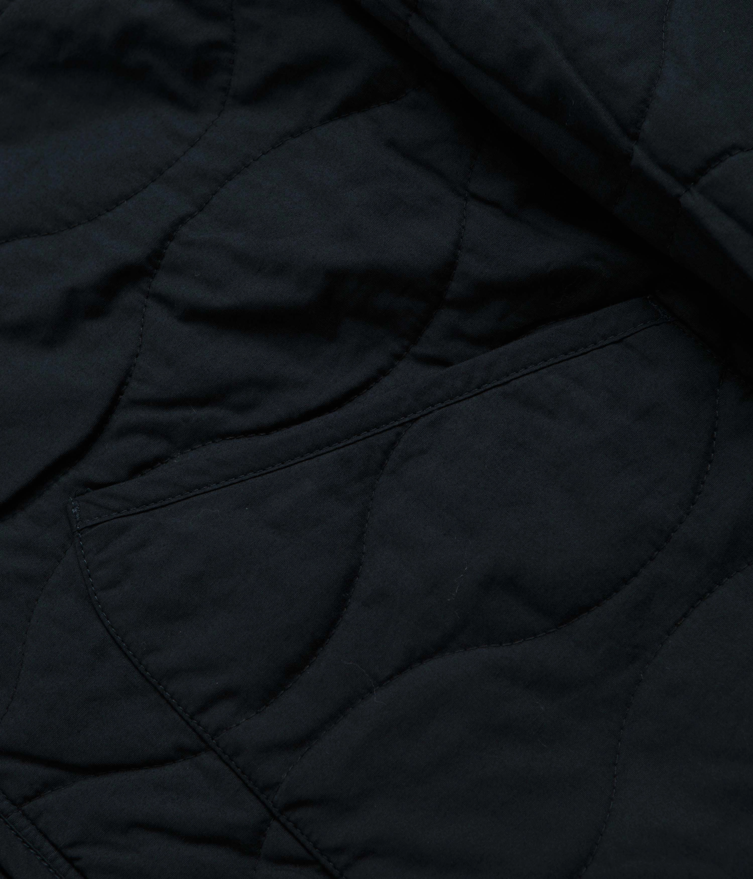 Adjustable Drawstrings Stretchy Universal Works Reversible Military Liner Jacket - Yellow / Navy