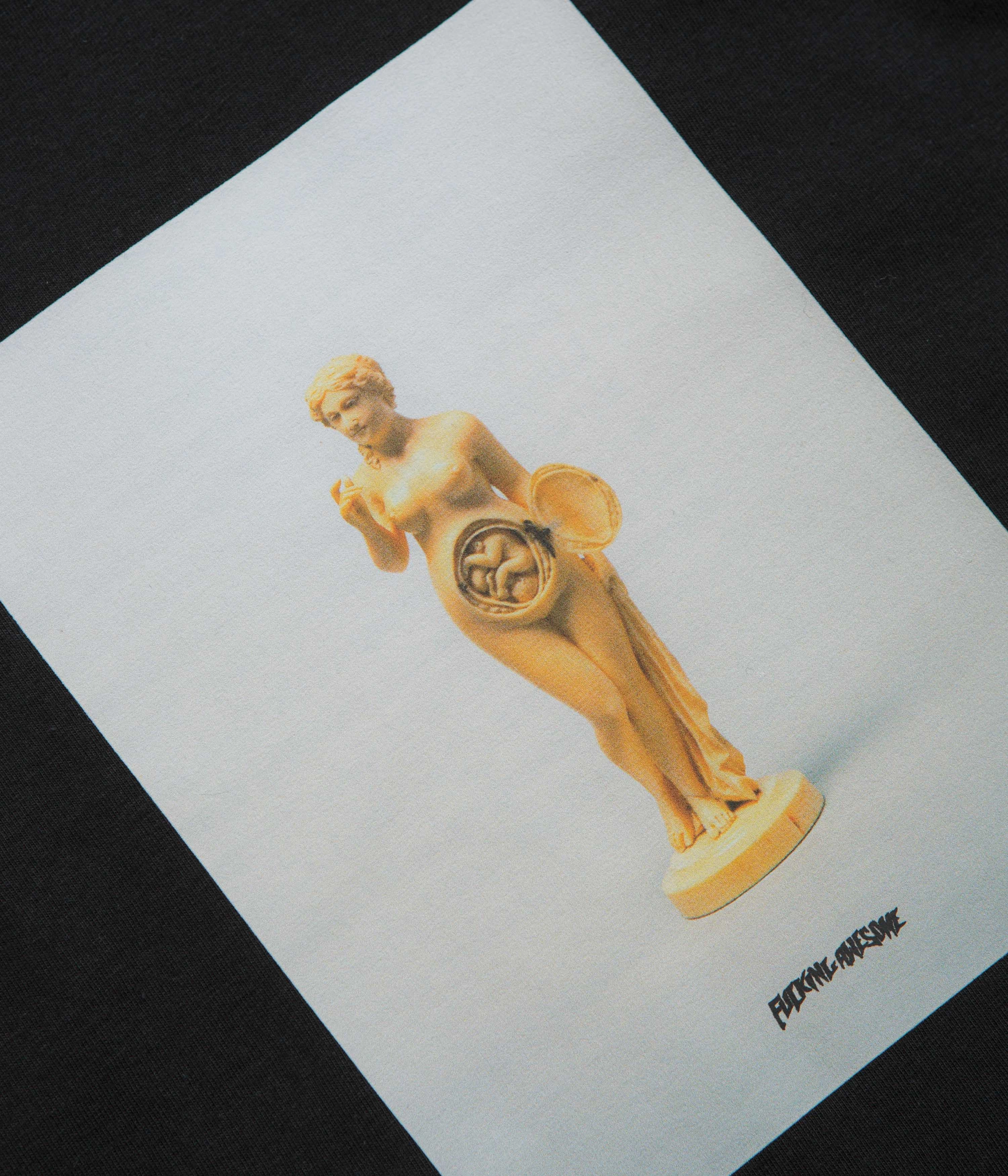 Fucking Awesome 2025 Statue T-Shirt - Black School Uniform geometric