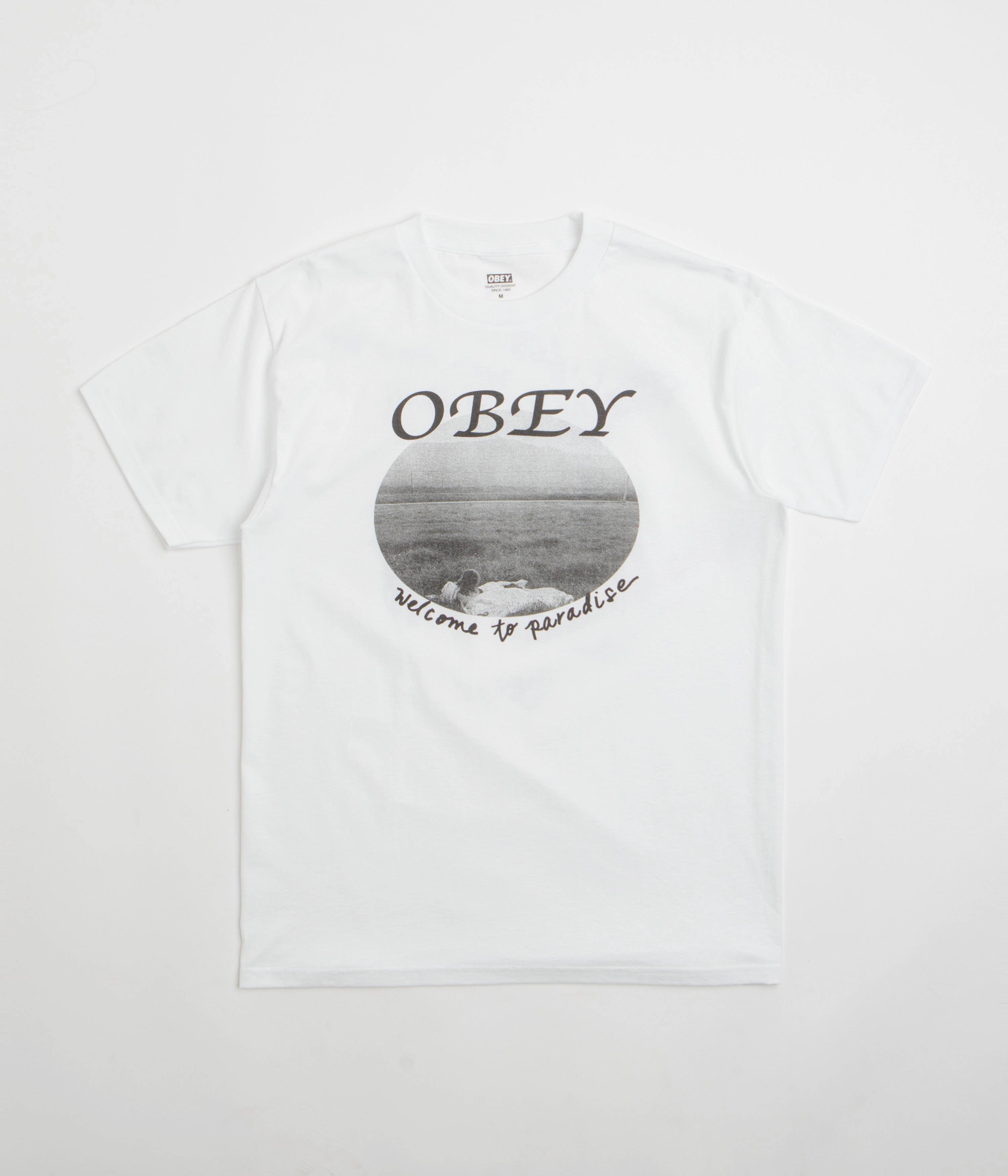 Obey Welcome To Paradise T-Shirt - White ethical fashion