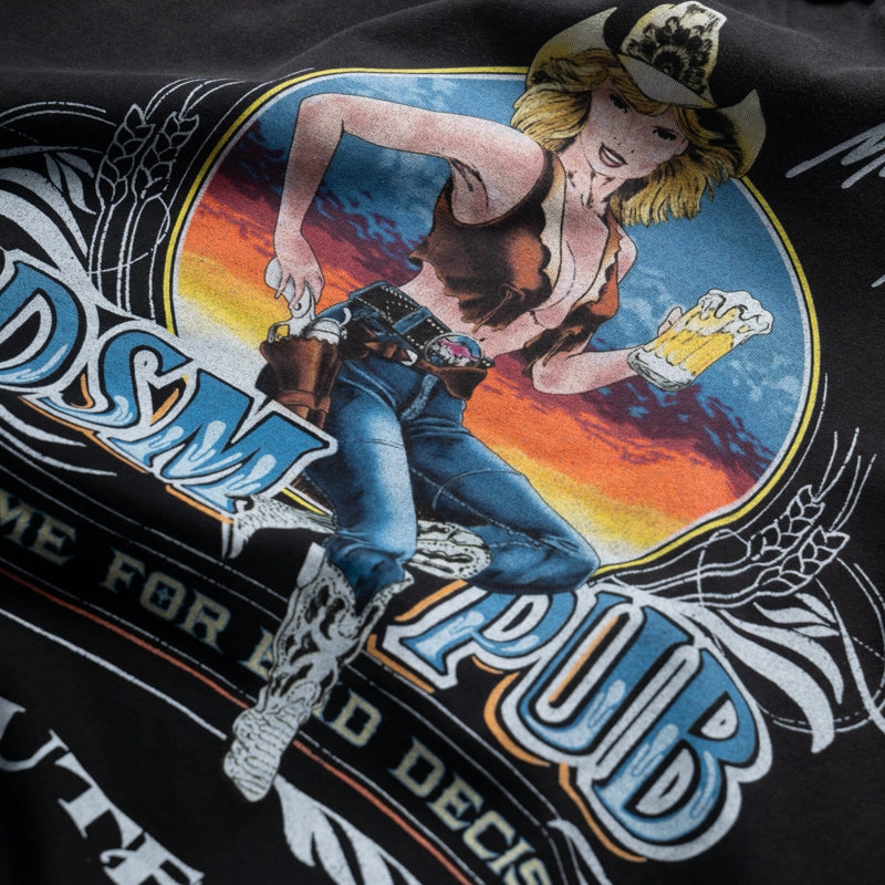 Formal Occasion Cap sleeves Diet Starts Monday Pub Tee - Vintage Black