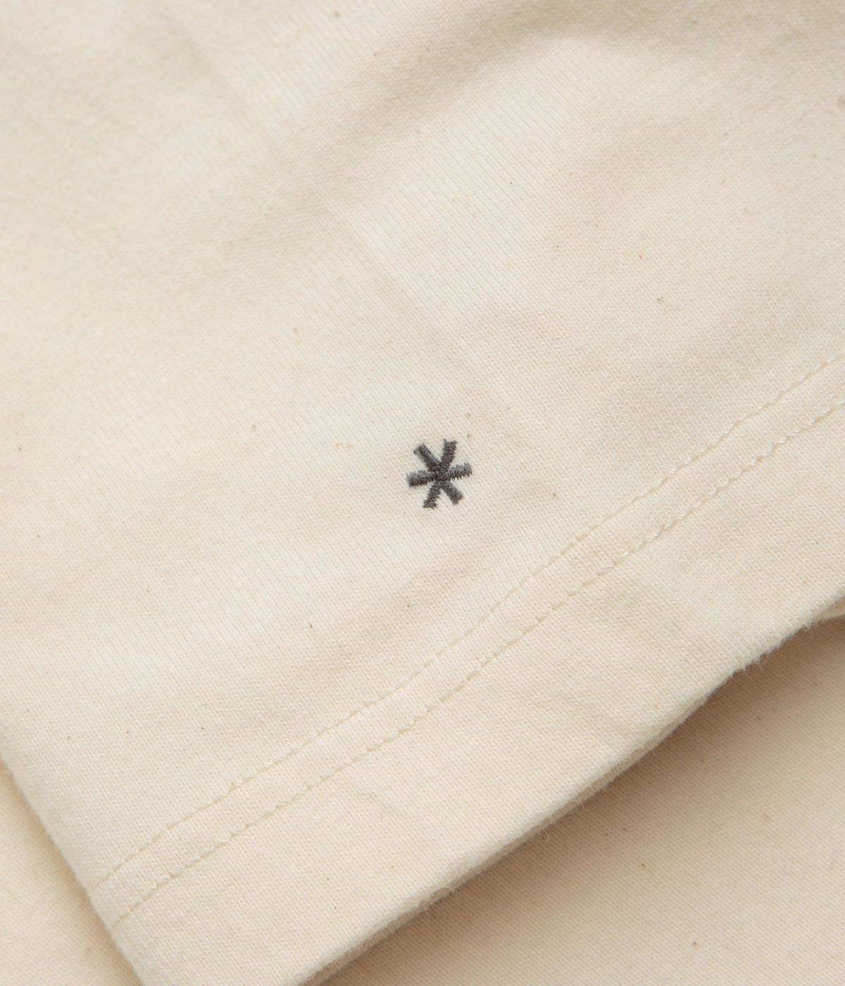 Beach Wear Snow Peak Recycled Cotton Heavy Mockneck T-Shirt - Ecru