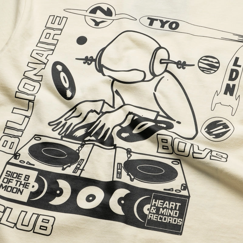 Billionaire Boys Club Side B Knit Tee - Winter White plane venue geometric