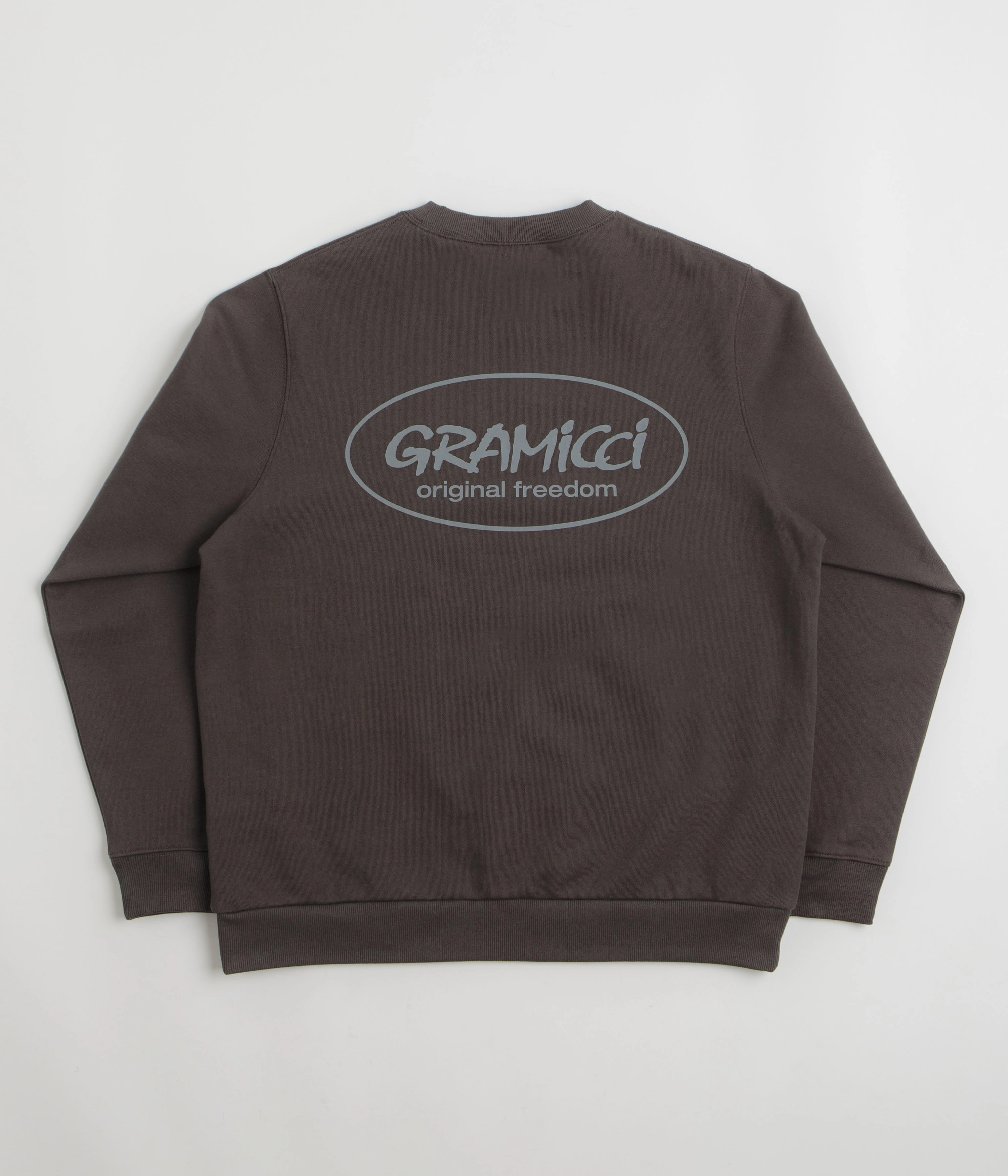 Fresh Chic Timeless Layer Gramicci Original Freedom Crewneck Sweatshirt - Deep Brown