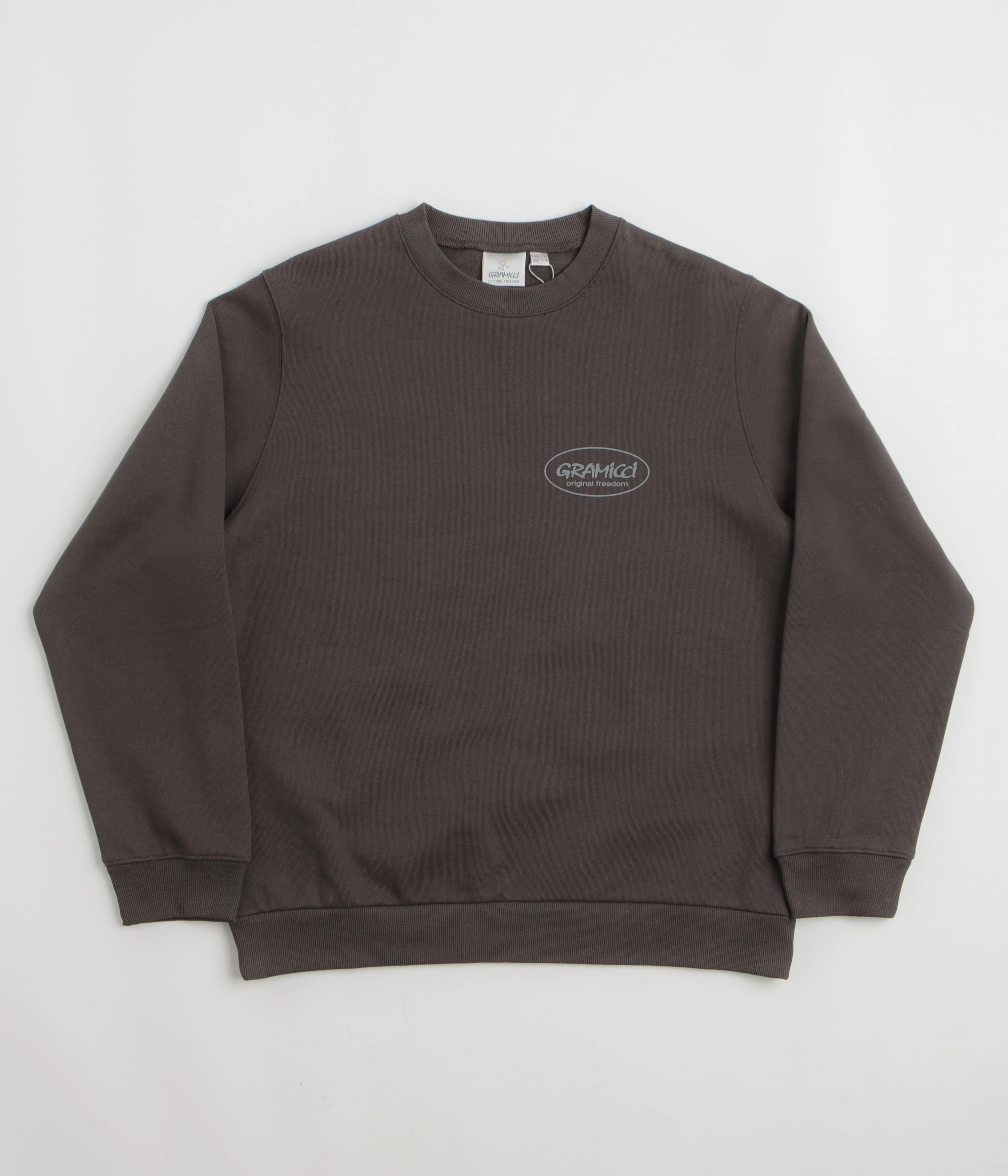 Gramicci Original Freedom Crewneck Sweatshirt - Deep Brown Comfy Feel Best-selling