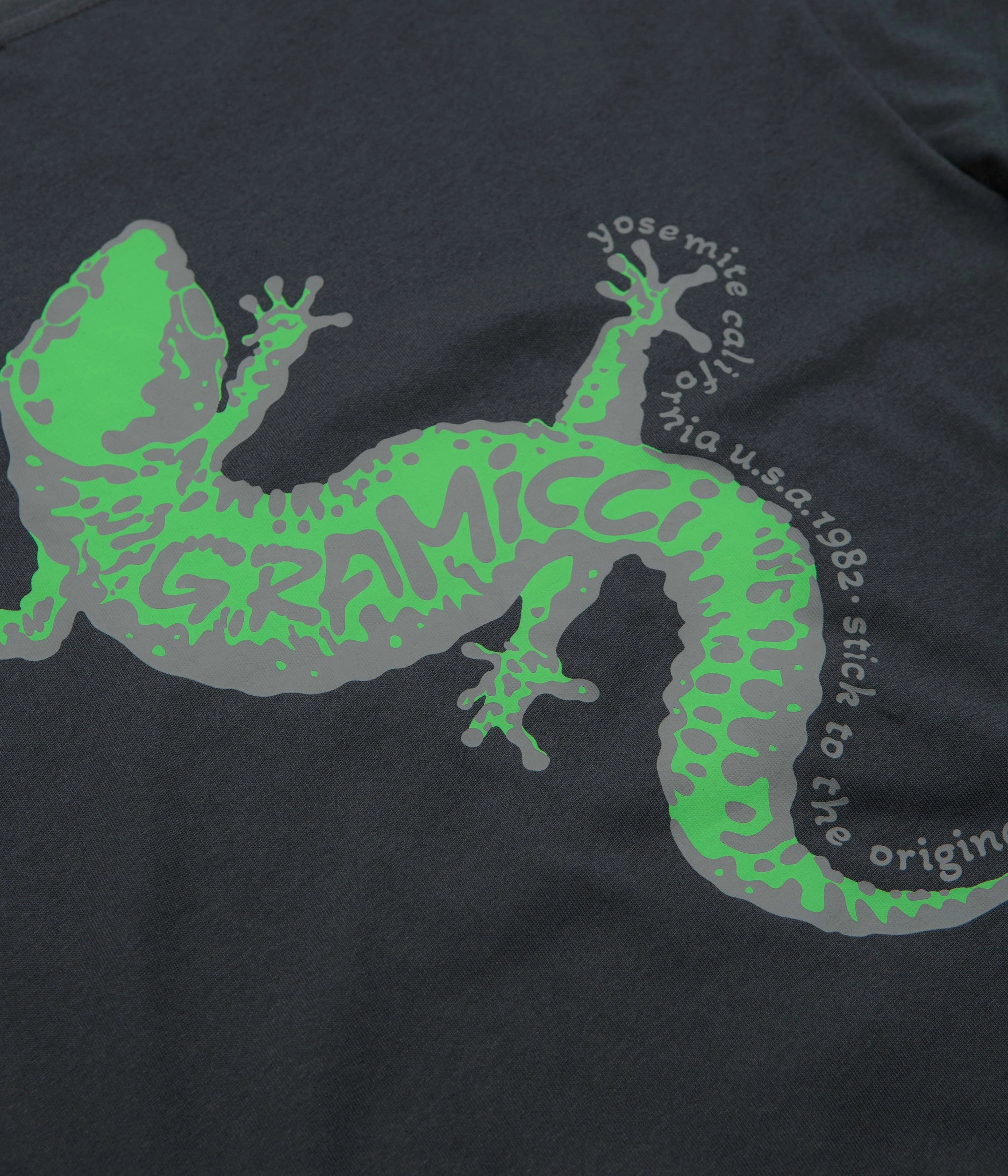 gym clothes Business-wear Gramicci Gecko Long Sleeve T-Shirt - Vintage Black