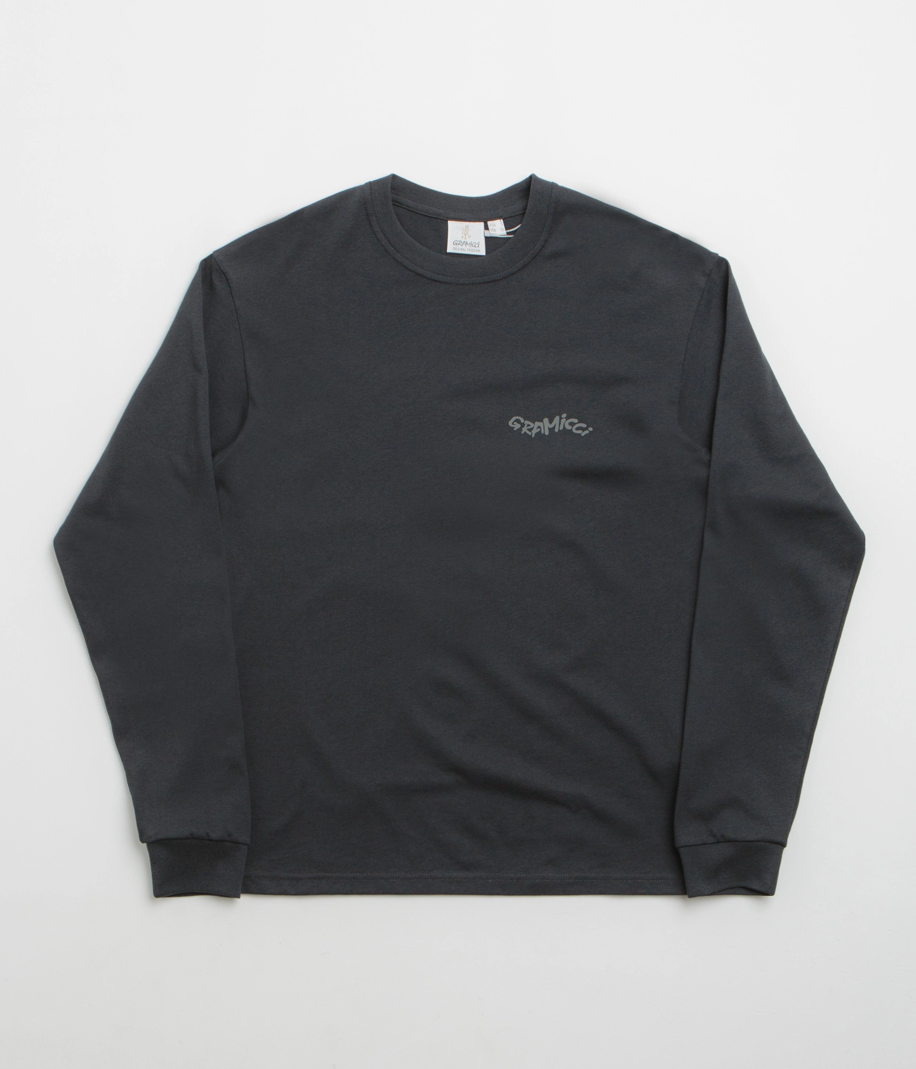 Gramicci Gecko Long Sleeve T-Shirt - Vintage Black Embroidered Luxury