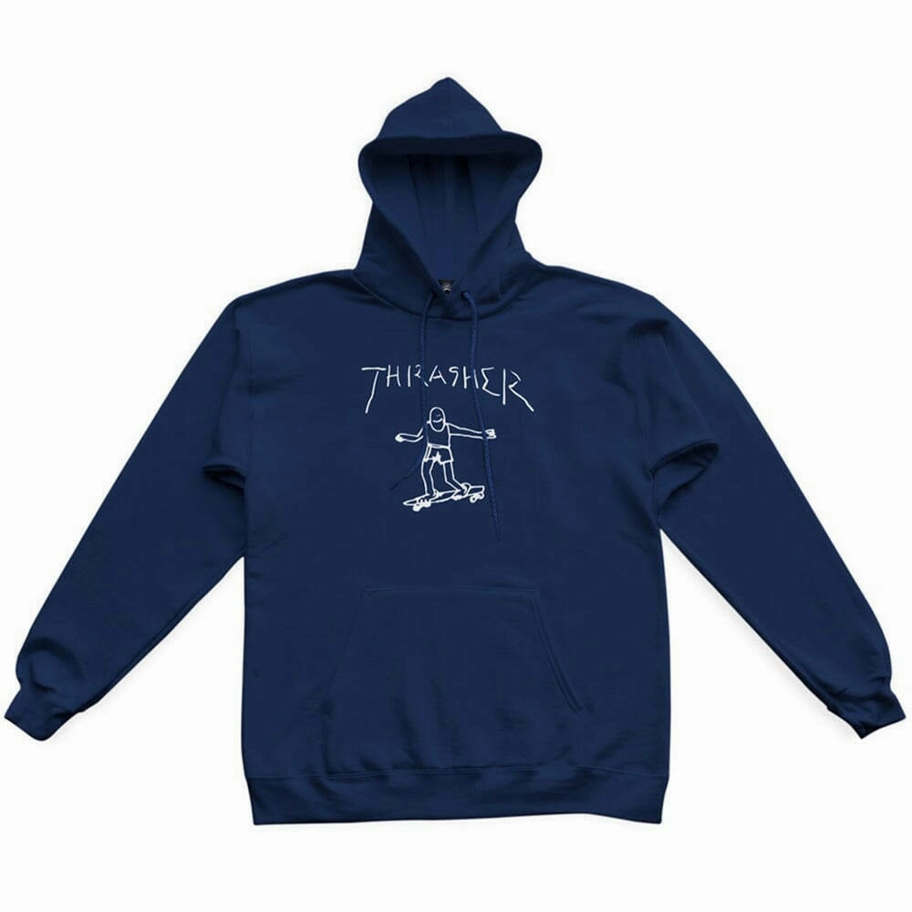 Thrasher - Gonz Hoodie Navy/White Bactrian camel like Eid wear