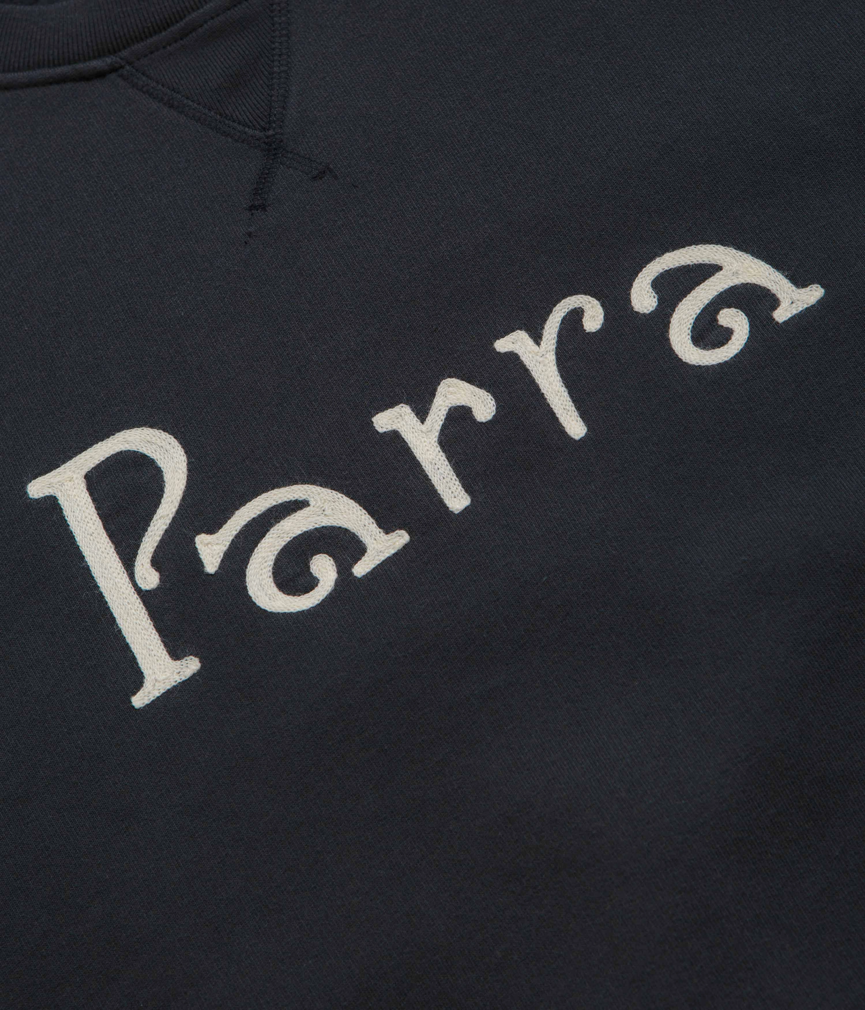 Festival Fashion by Parra Weird Trad Logo Crewneck Sweatshirt - Dark Navy