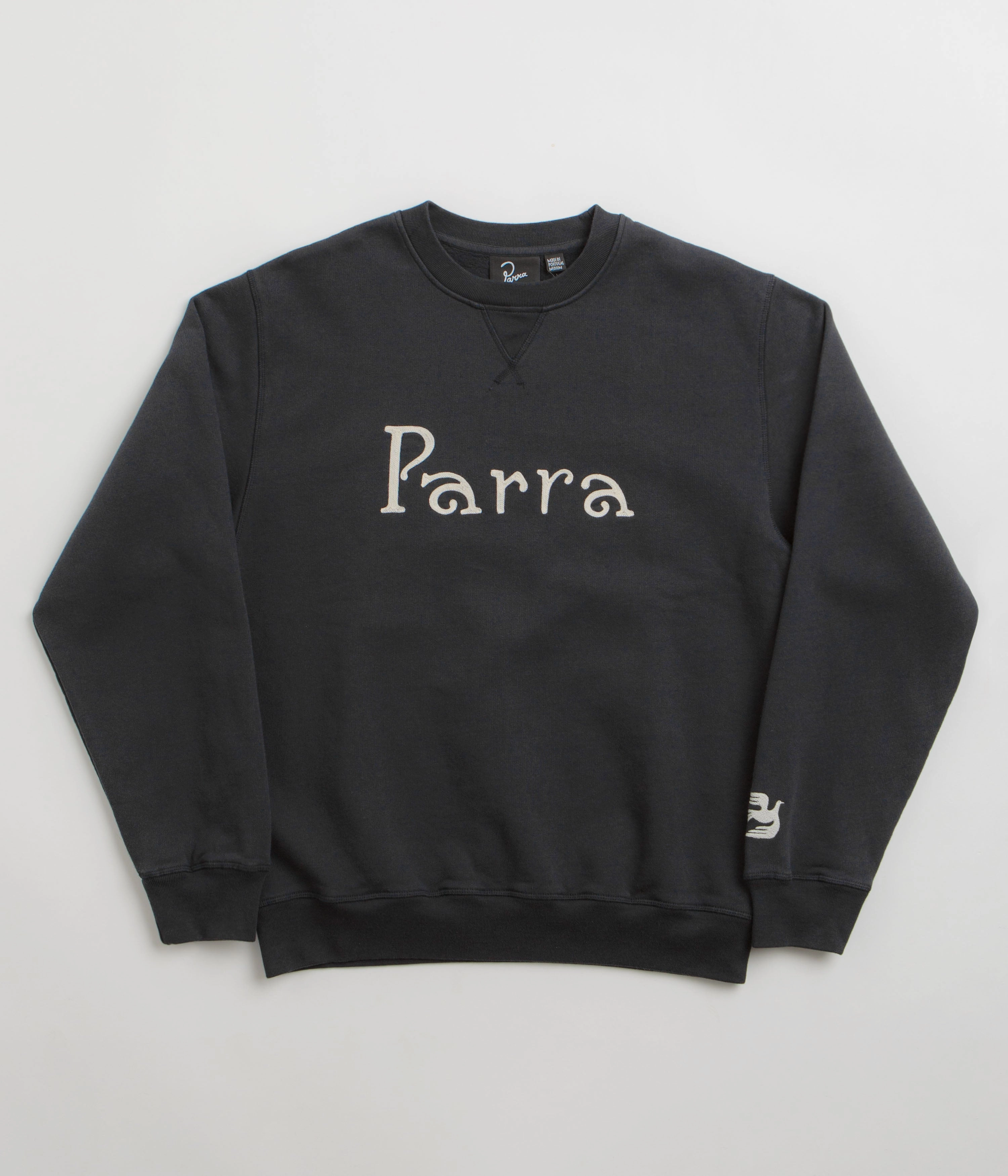 by Parra Weird Trad Logo Crewneck Sweatshirt - Dark Navy Comfy Comfort simple design