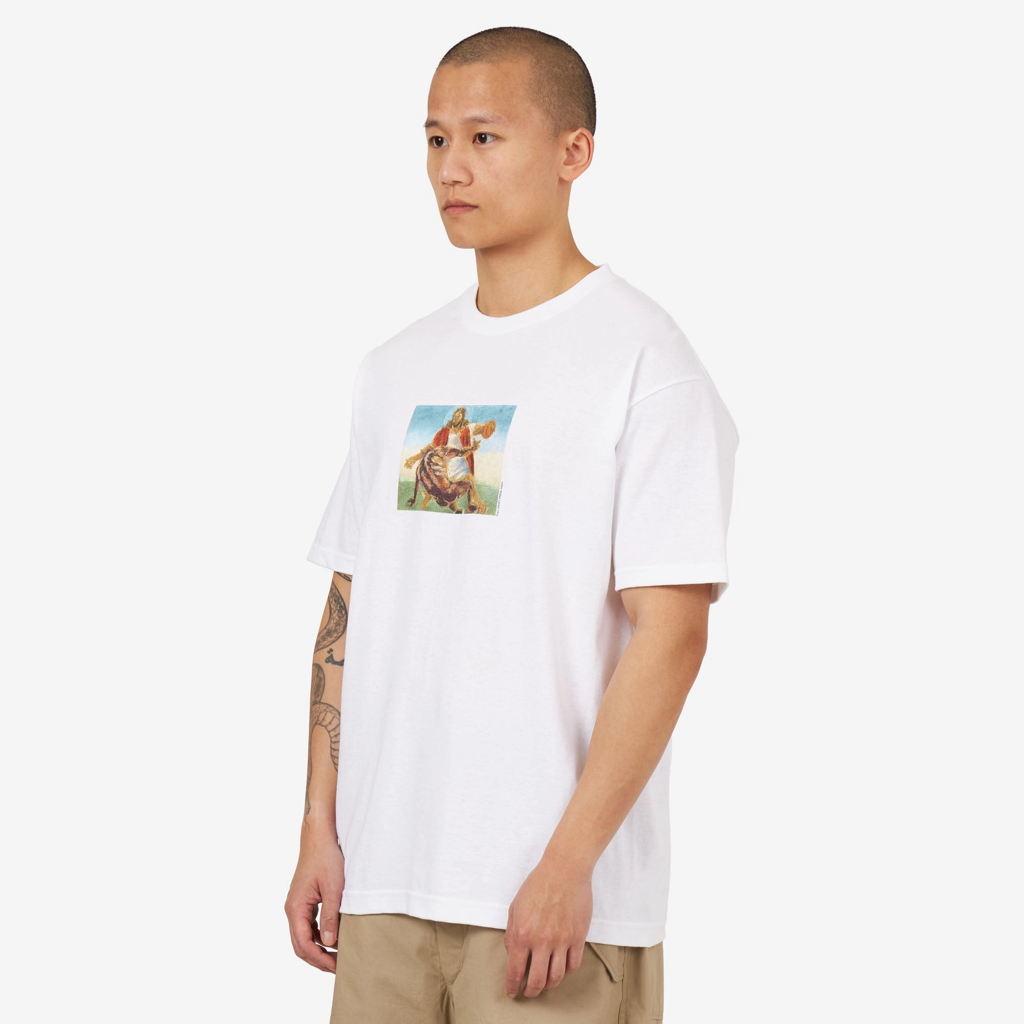 Full Court Press Crossover T-Shirt / White sunglasses