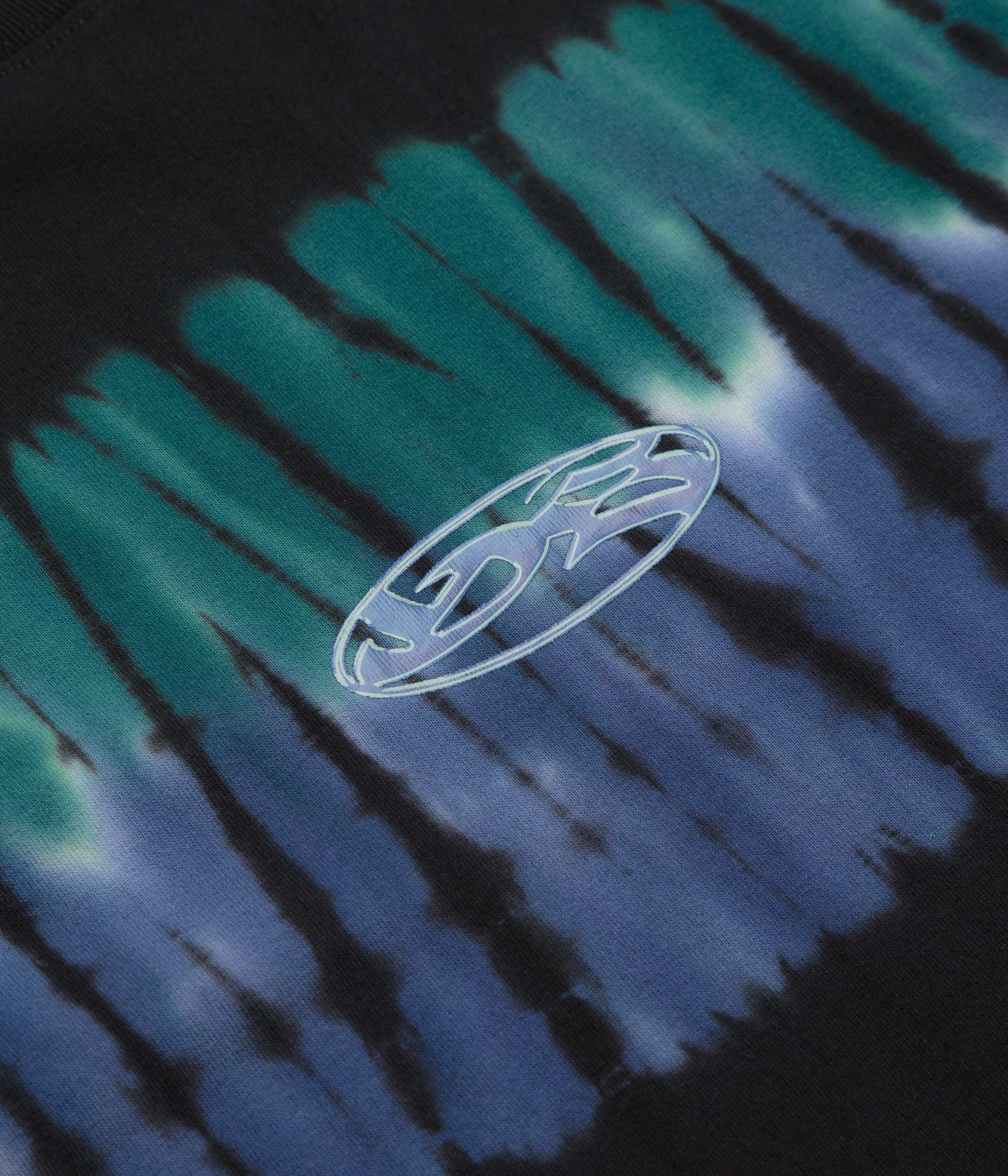 Yardsale Tie Dye T-Shirt - Black ethnic hem