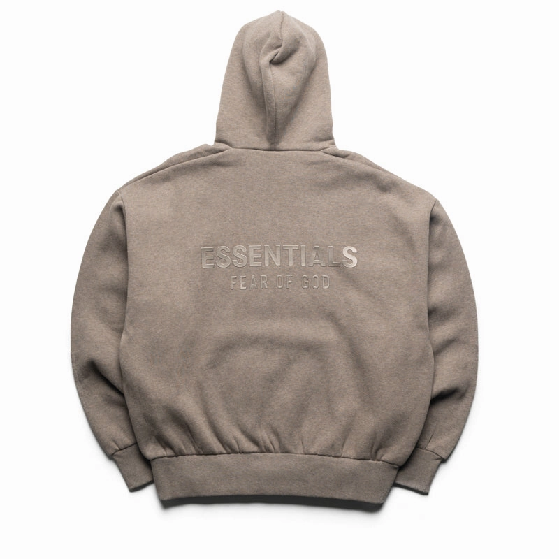 Stretchable Fit Moisture Wicking Finish Fear Of God Essentials Classic Fit Fleece Hoodie - Homestead Heather