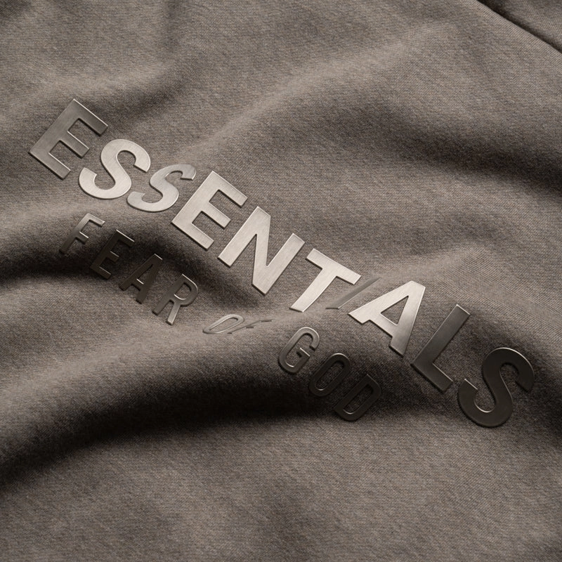 Fear Of God Essentials Classic Fit Fleece Hoodie - Homestead Heather Kudu like